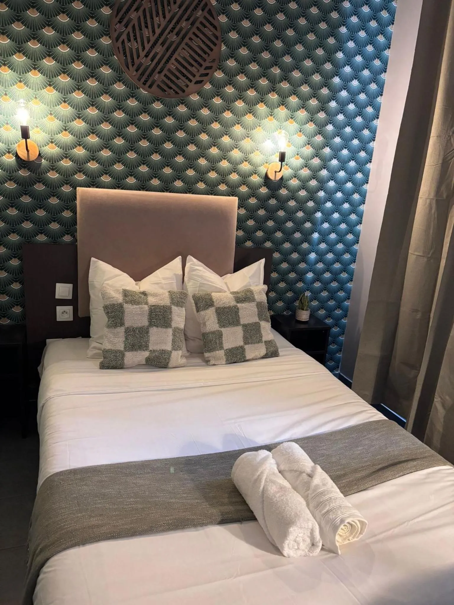Bed in Hôtel Astrid