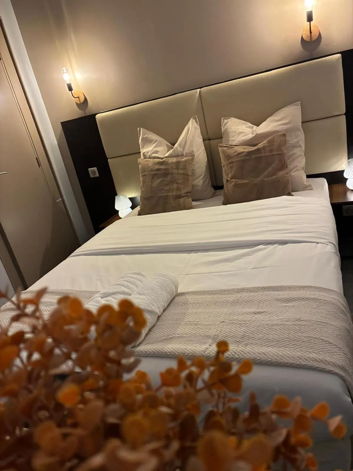 Bed in Hôtel Astrid