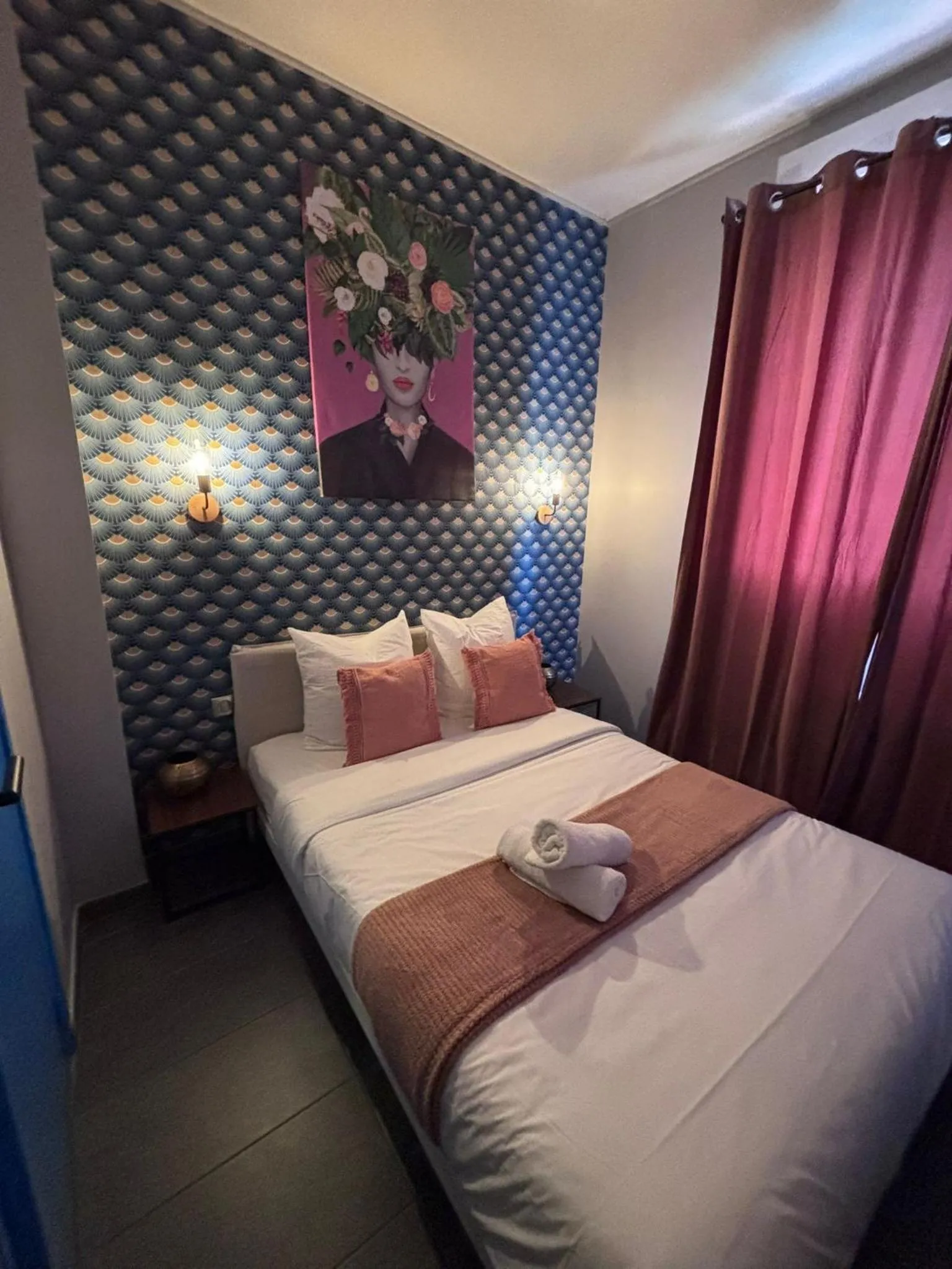Bed in Hôtel Astrid