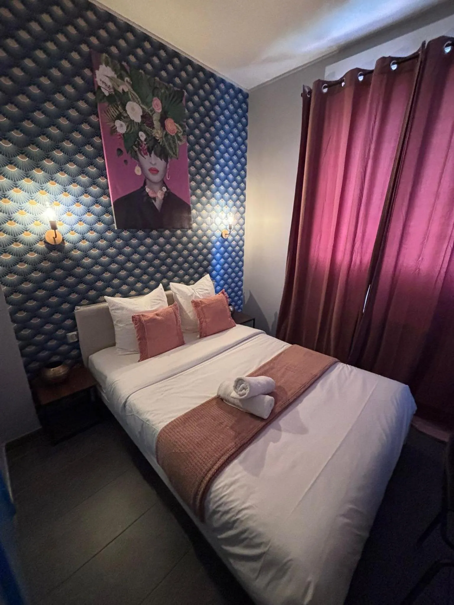 Bed in Hôtel Astrid