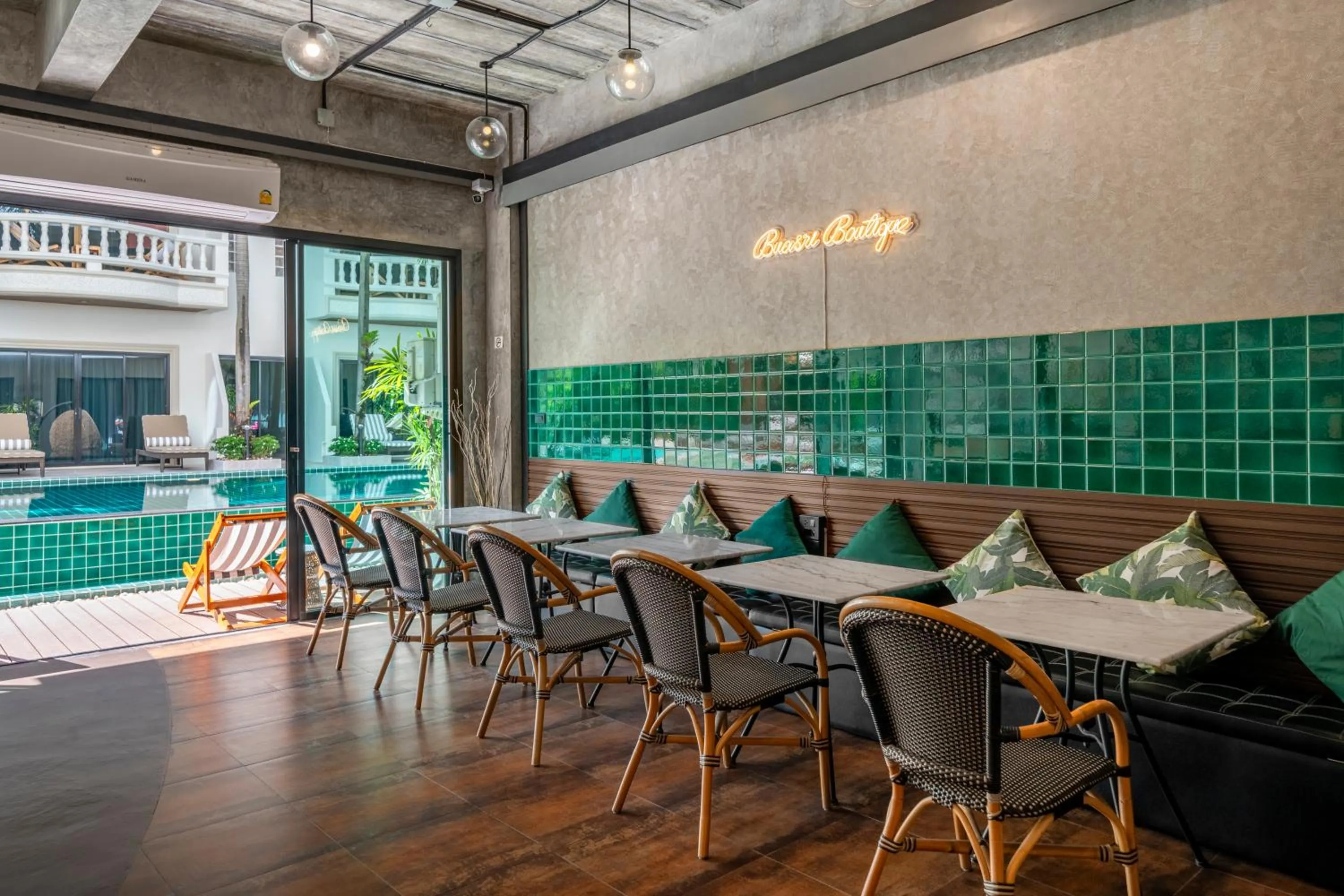 Seating area in Buasri Boutique Patong