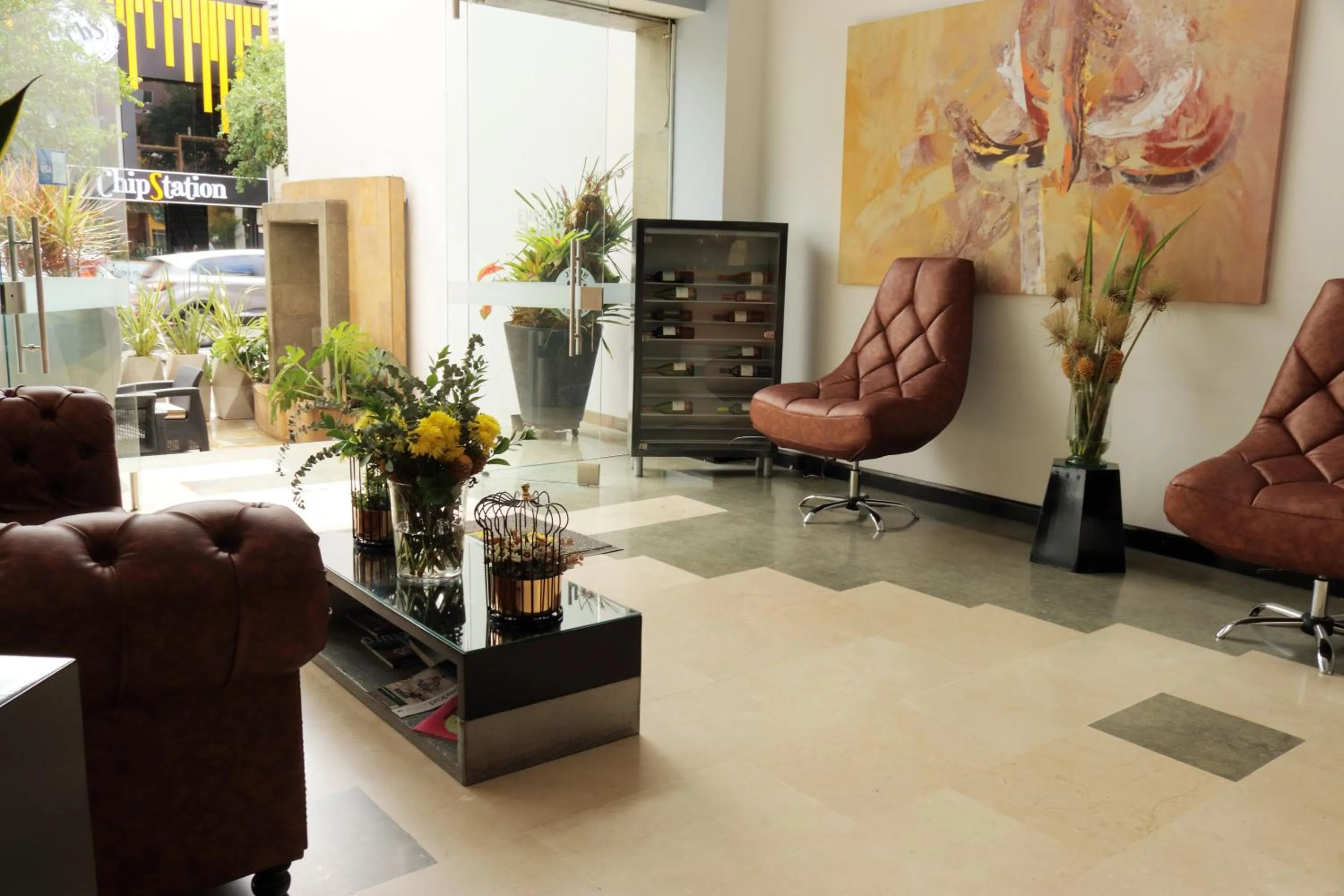 Lobby or reception in Hotel Lleras 10