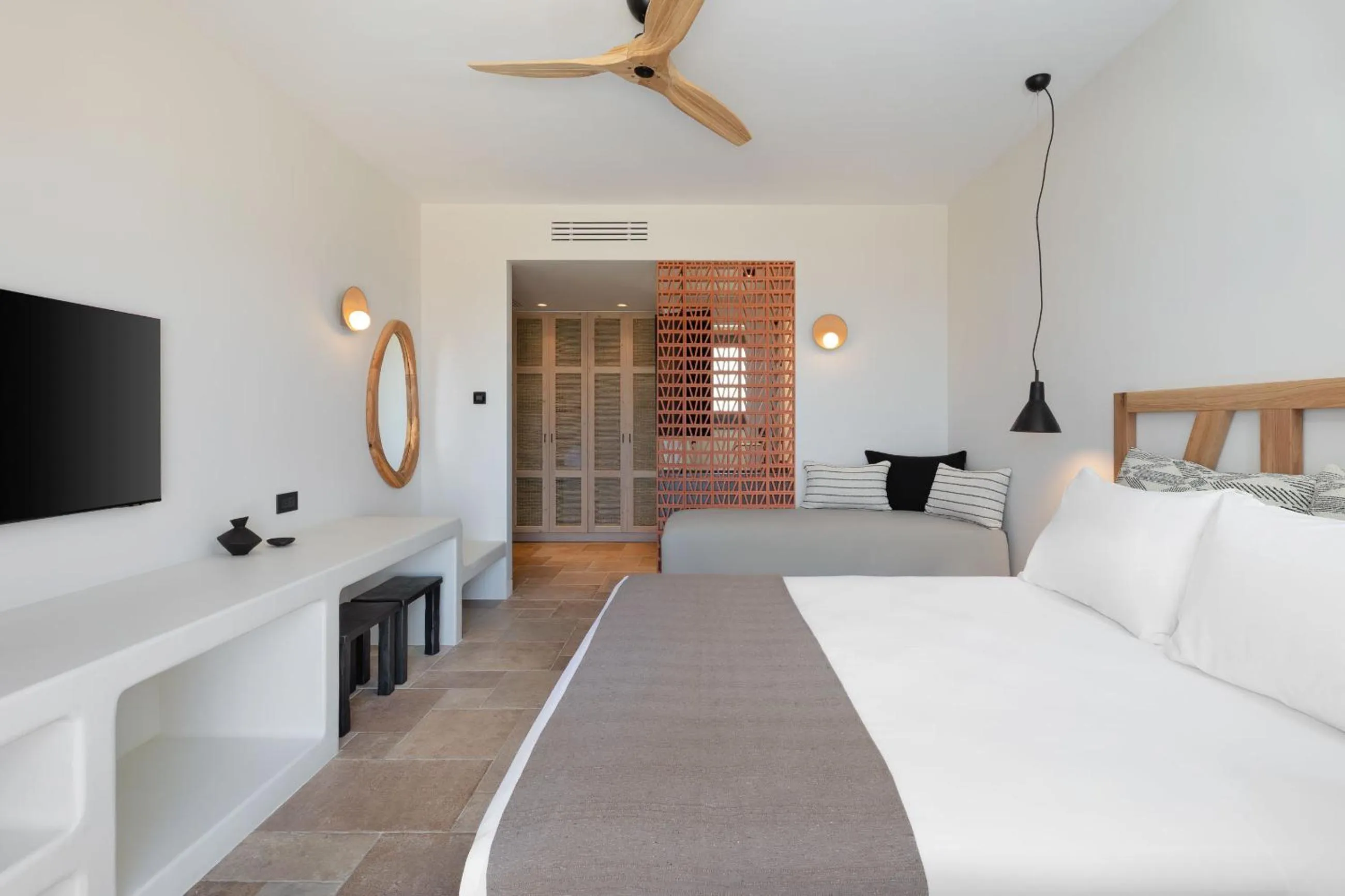 Photo of the whole room, Bed in Klοstrá