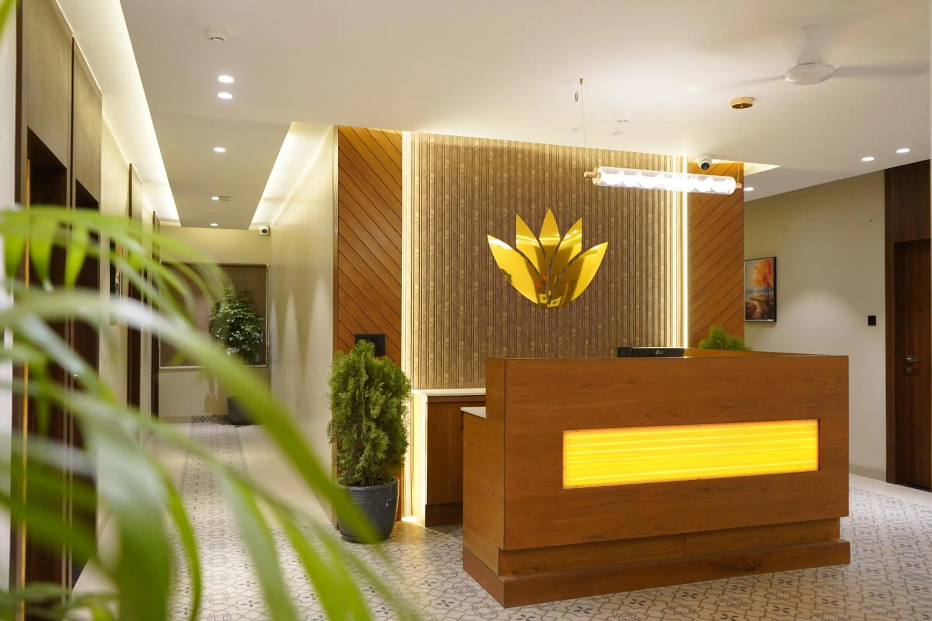 Lobby or reception in Pravasa Stay Near Luv Kush Square
