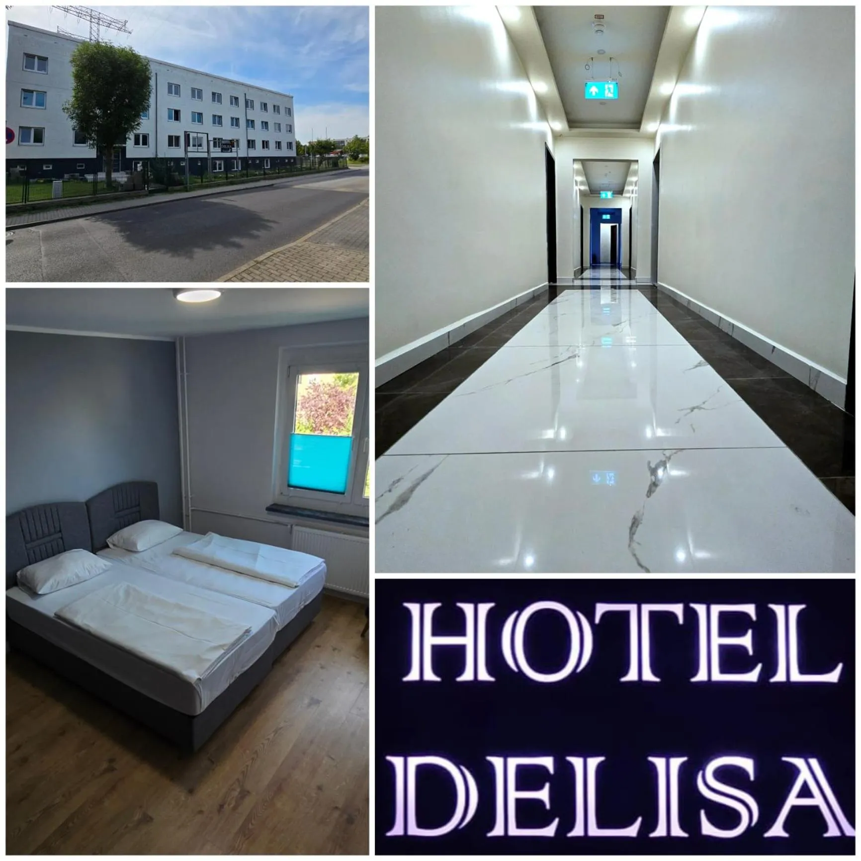 Bed in Hotel Delisa