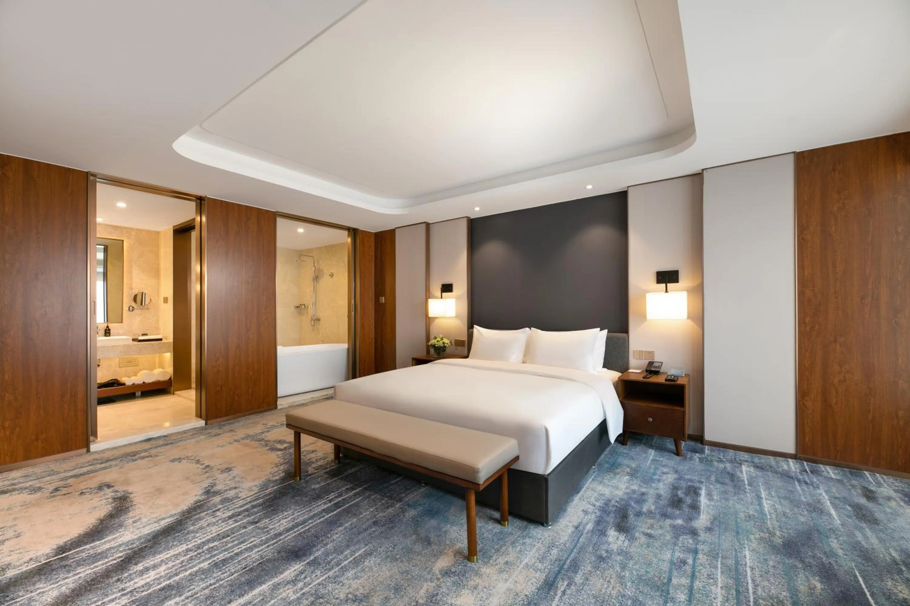 Bed in Furunde Wanda Jin Hotel