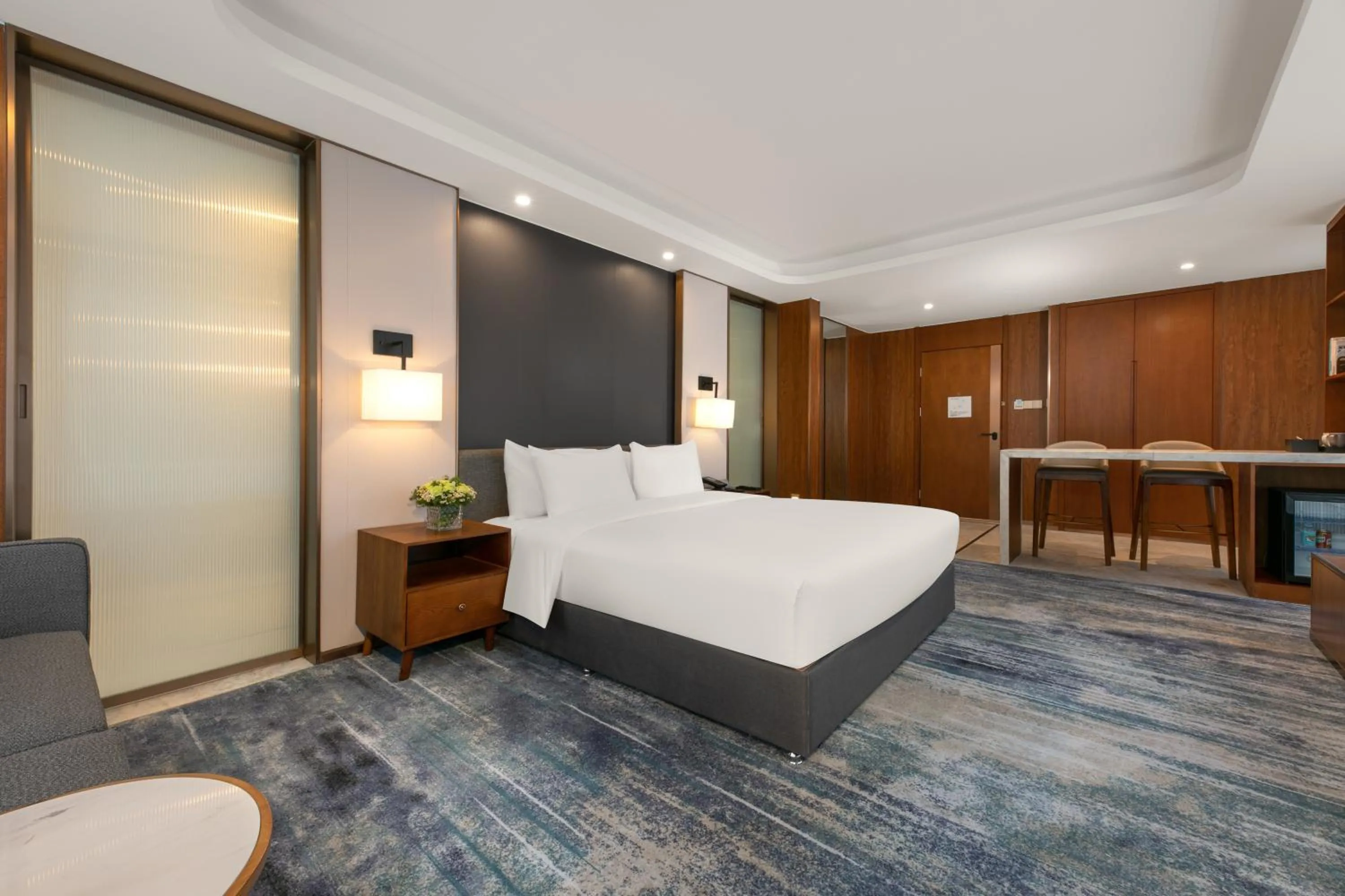 Bed in Furunde Wanda Jin Hotel