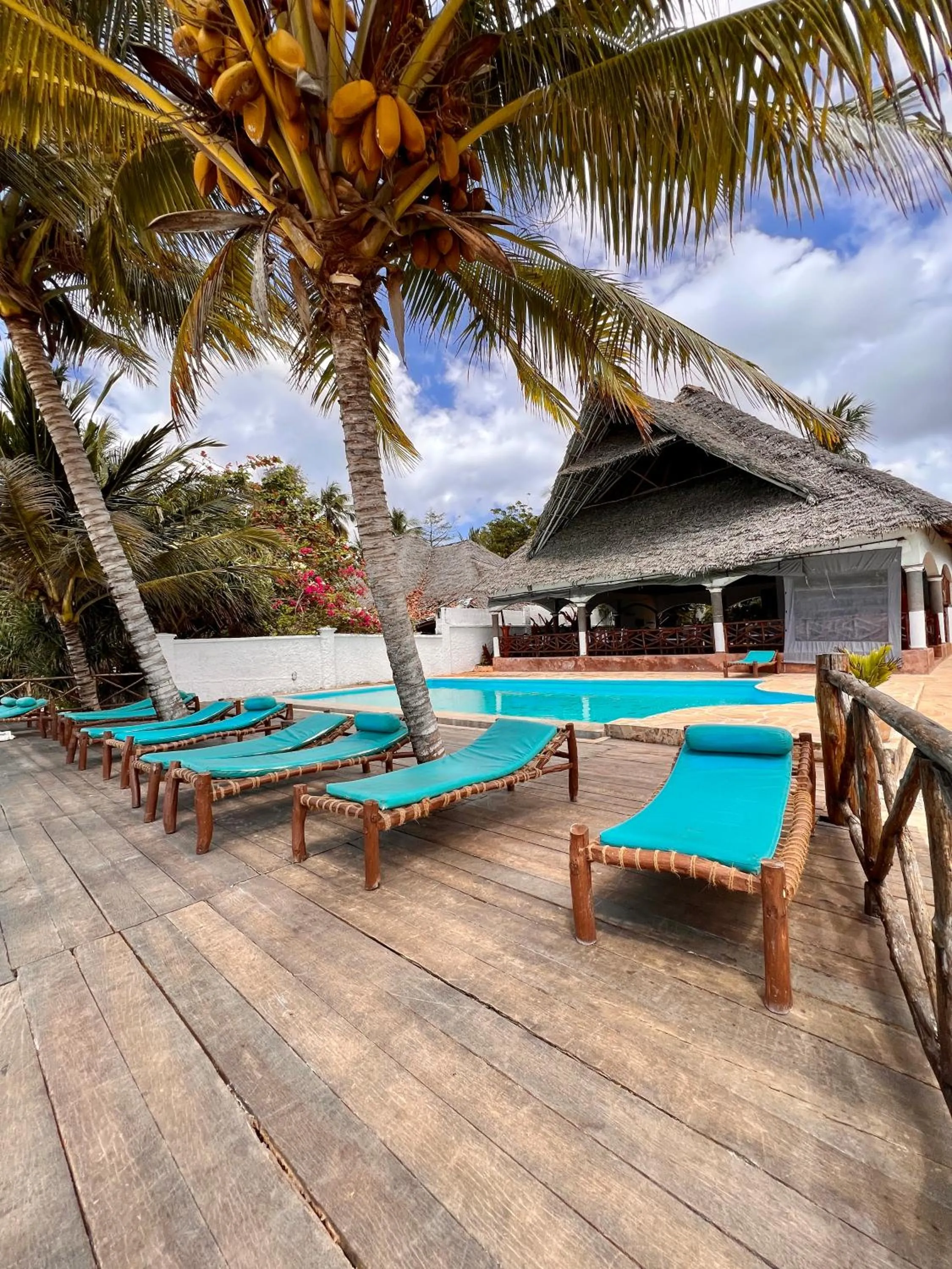 Pool view in Zanzibar Bahari Villas