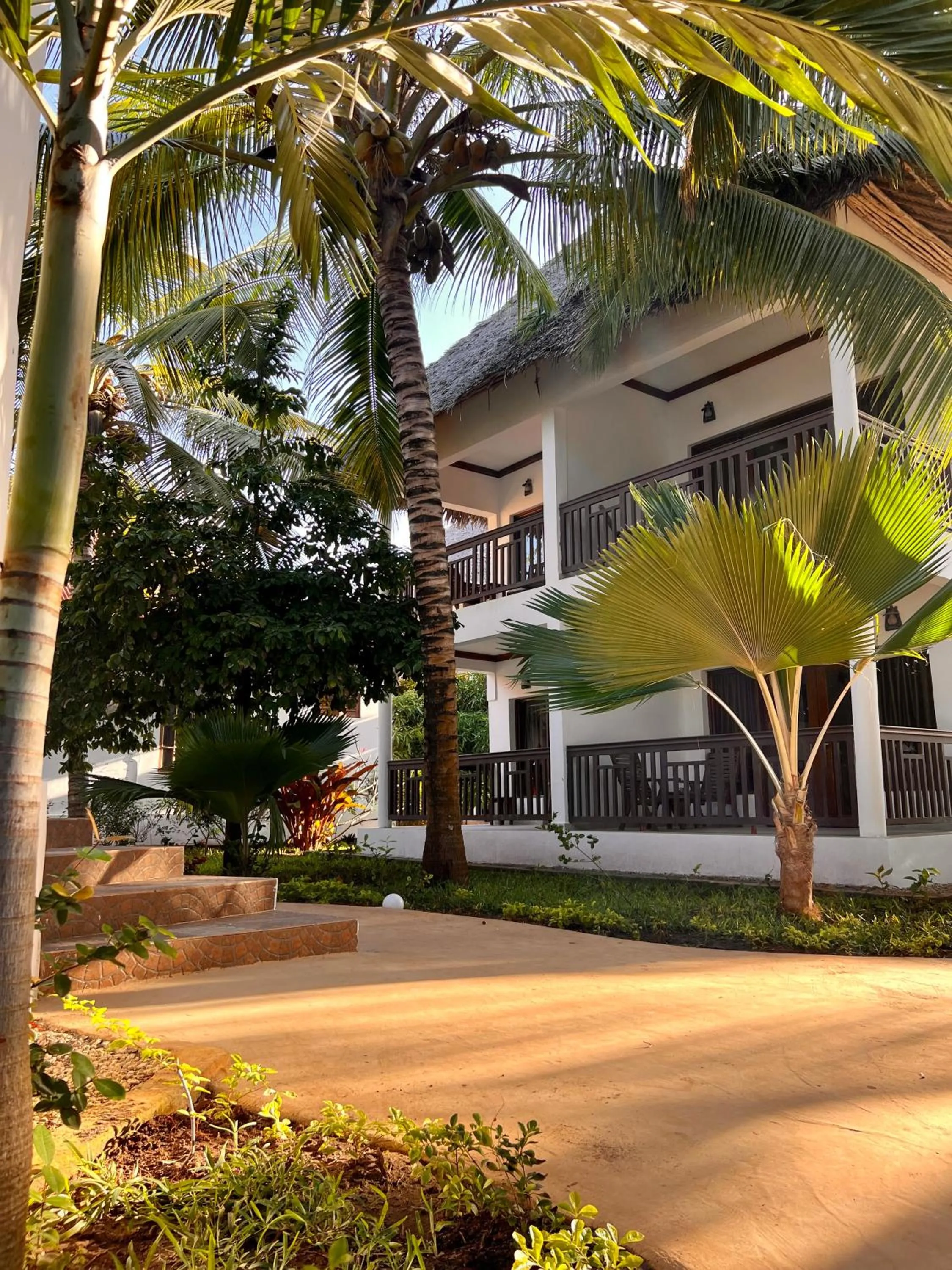 Garden view in Zanzibar Bahari Villas