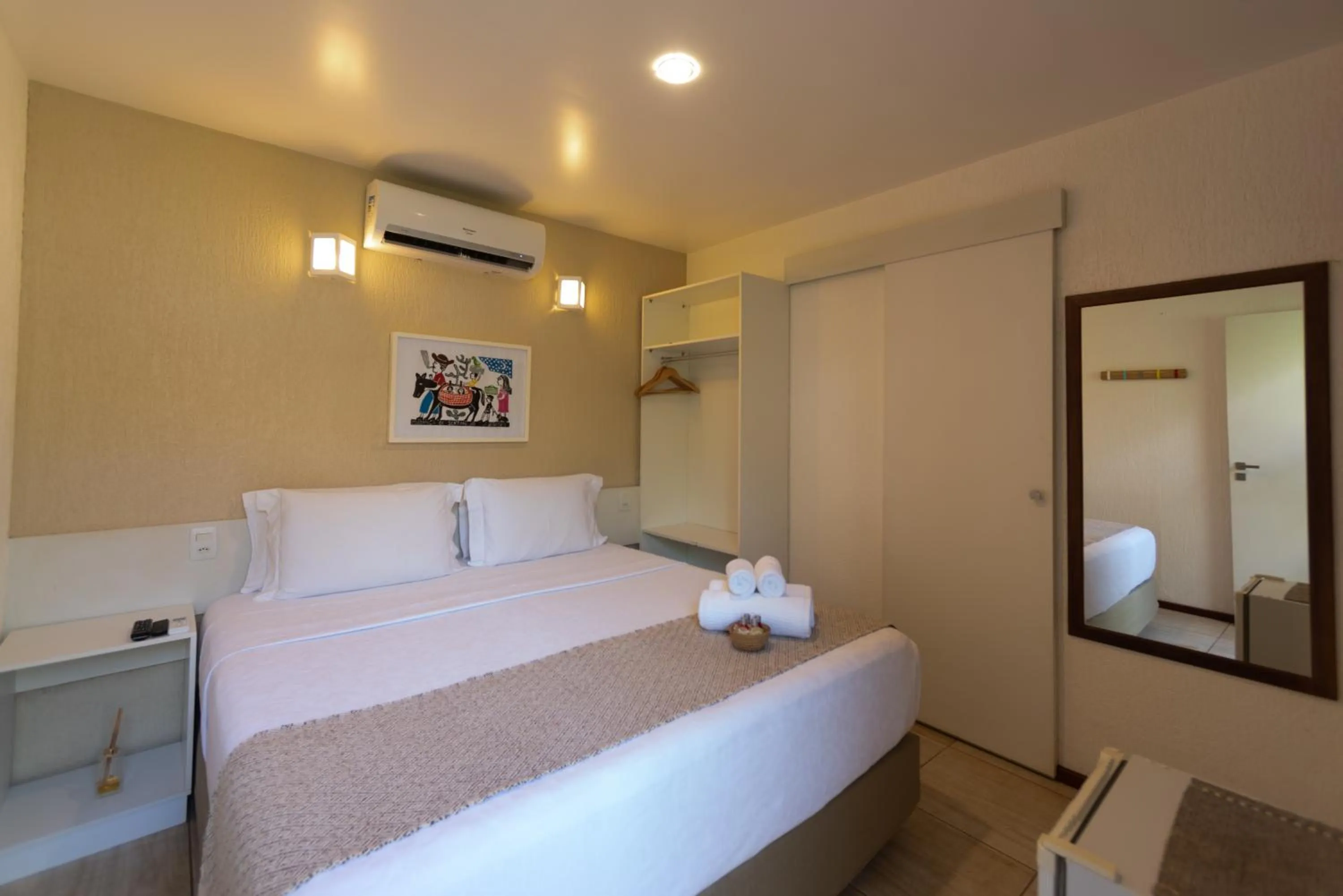 Bed in Pousada Malibu