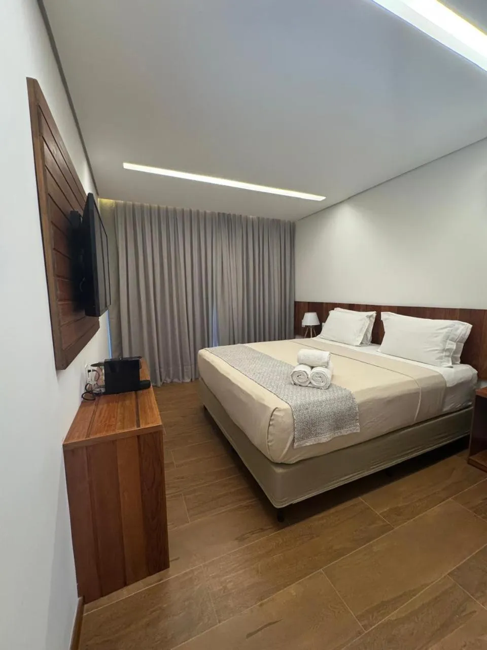 Bed in Pousada Malibu