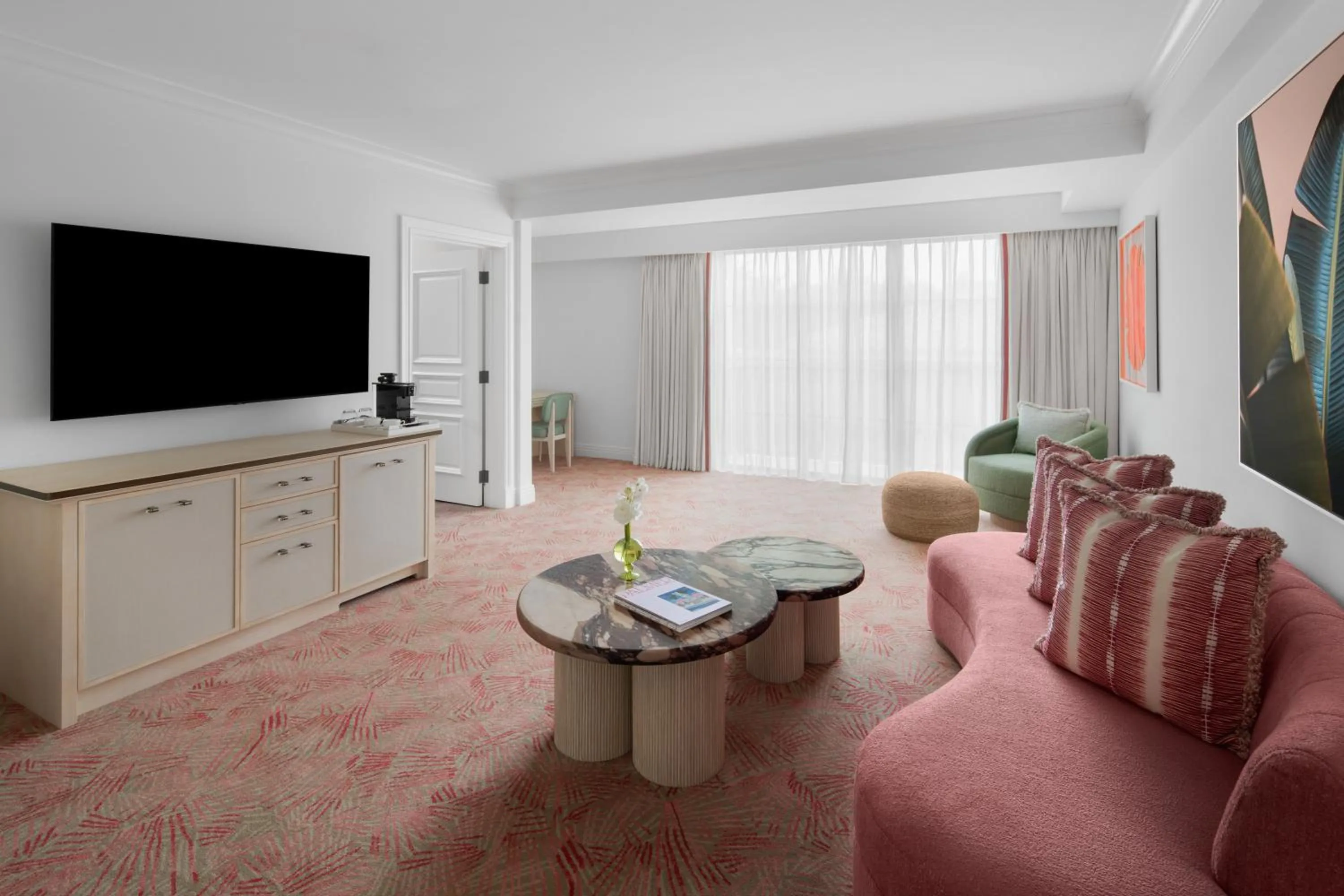 Living room in Palm House Hotel Palm Beach