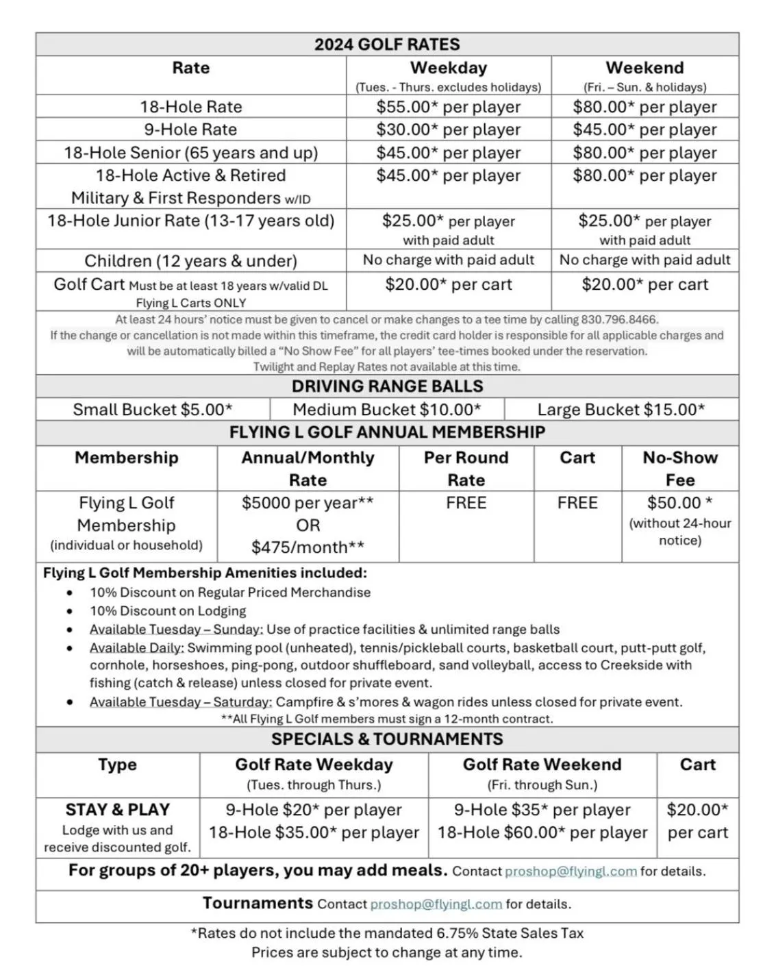 Golfcourse in Flying L Ranch Resort & Golf Course