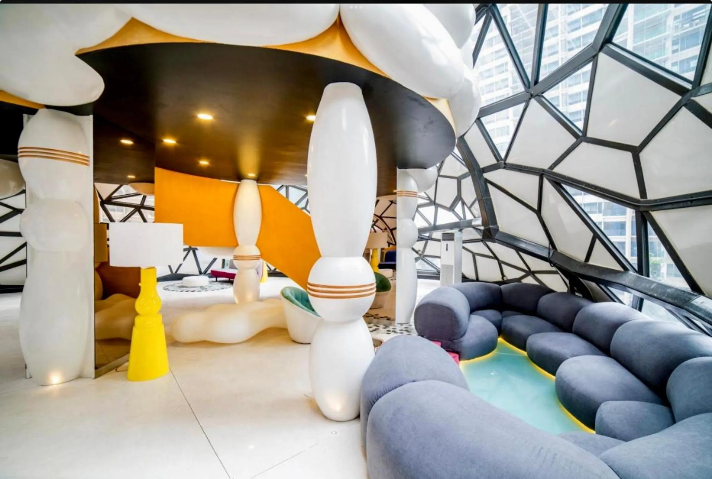 Seating area in ARTE Plus, Jalan Ampang