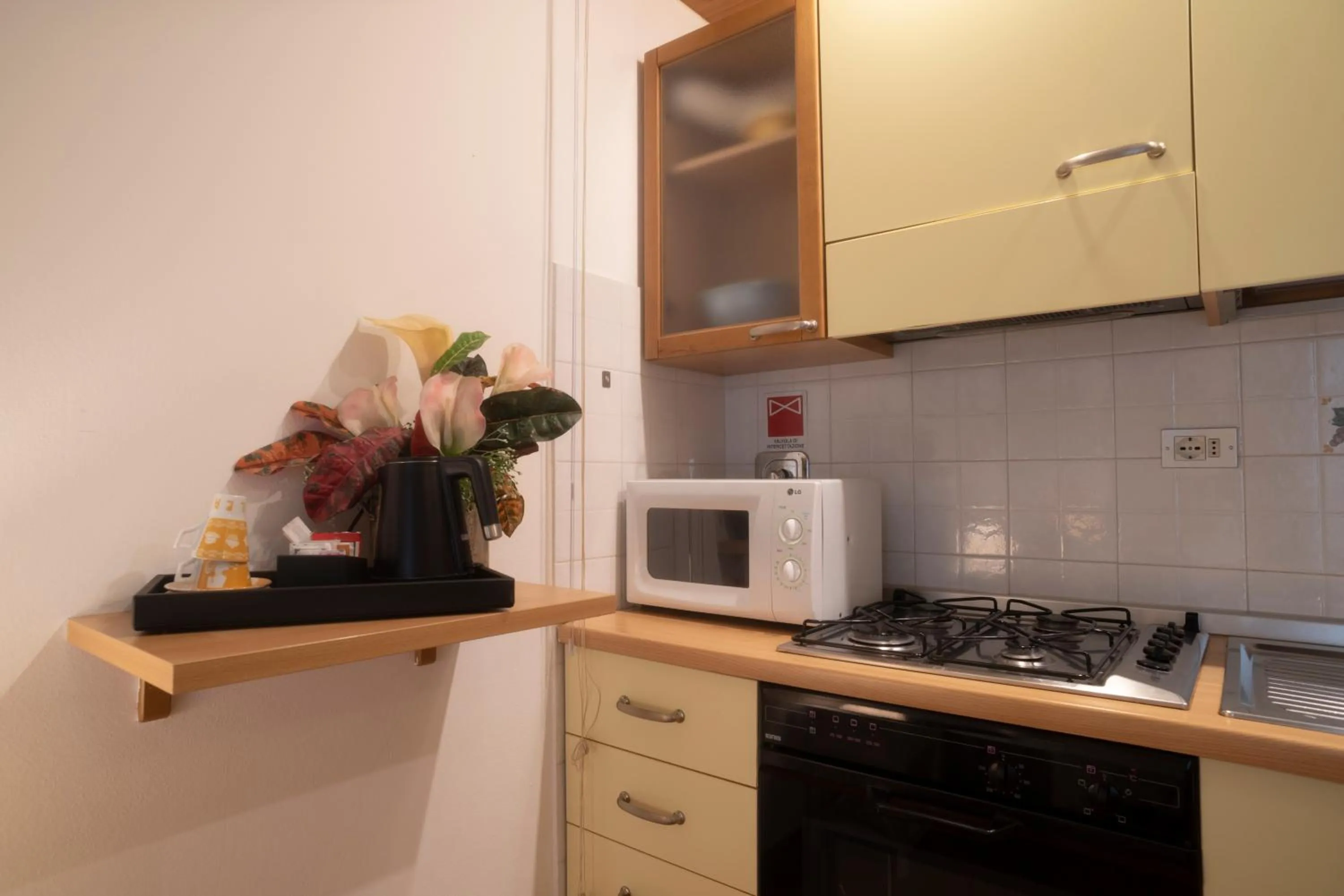 Kitchen or kitchenette in Hotel Residence La Contessina