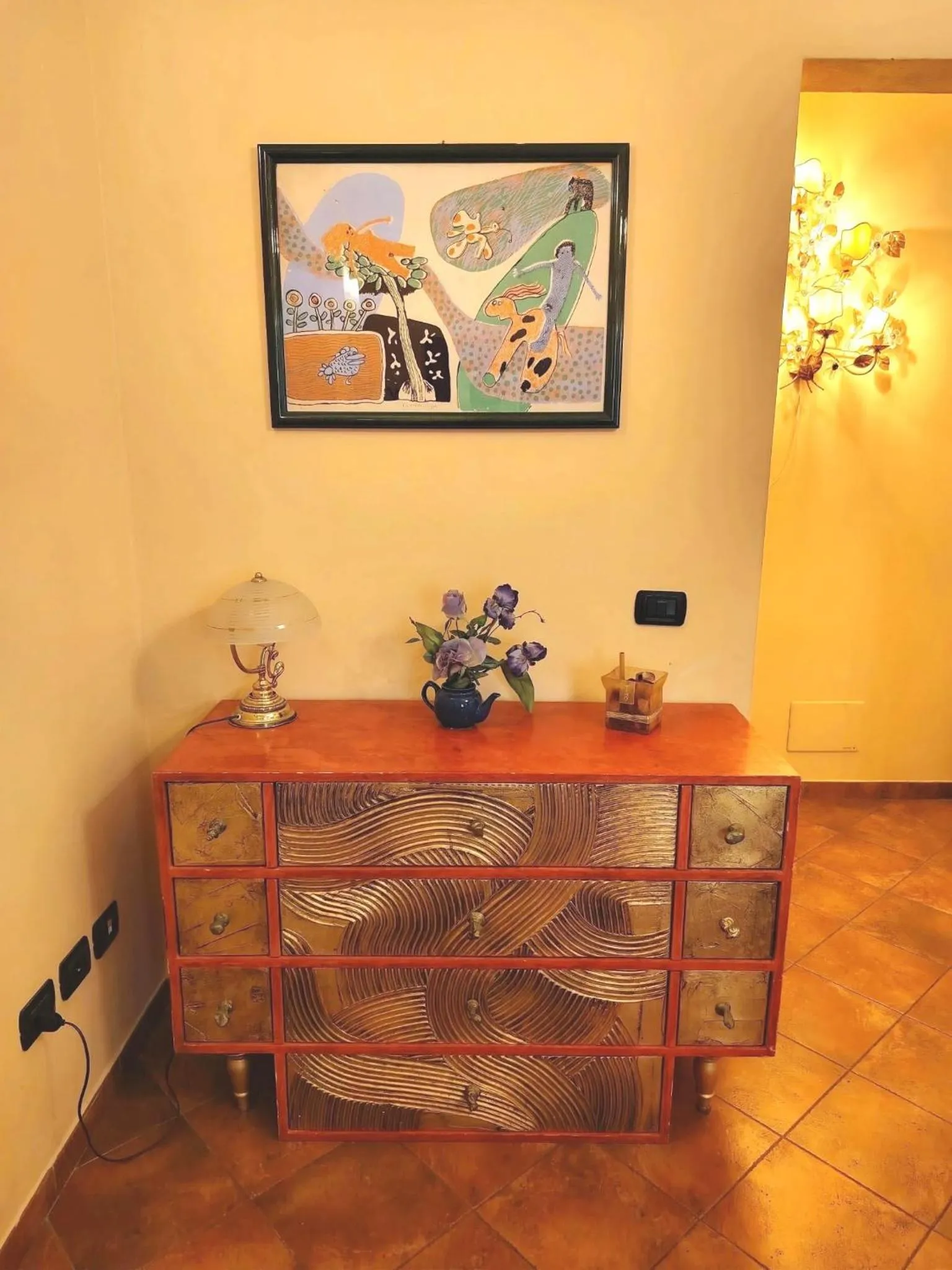 Decorative detail in Hotel Residence La Contessina