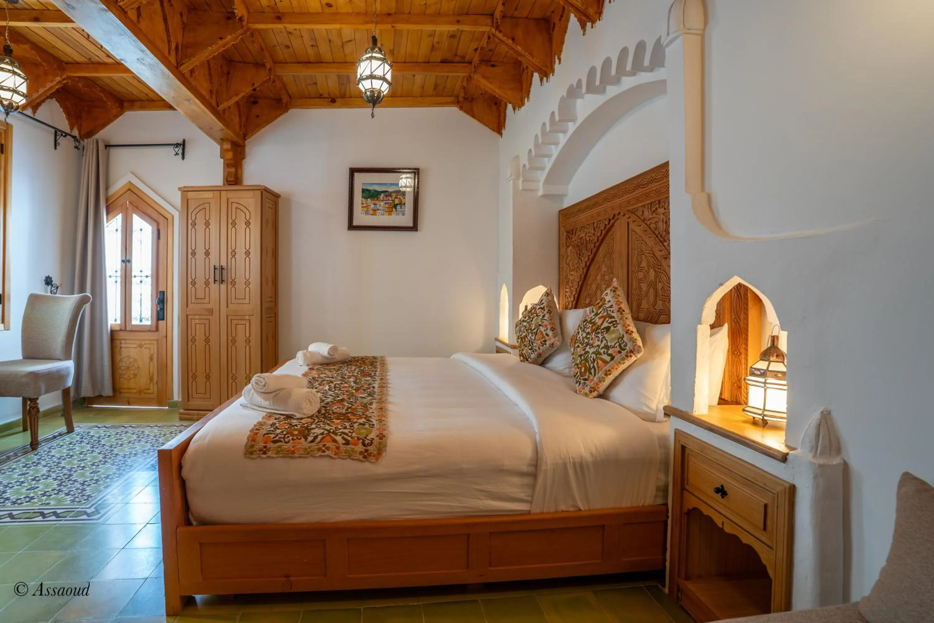 Bed in Riad ALHAMBRA