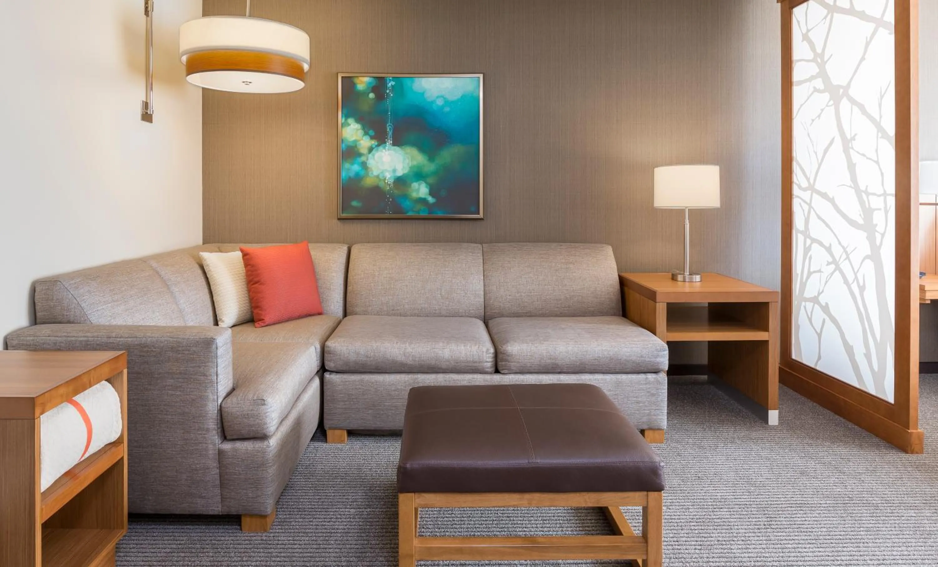 Seating area in Hyatt Place Canton