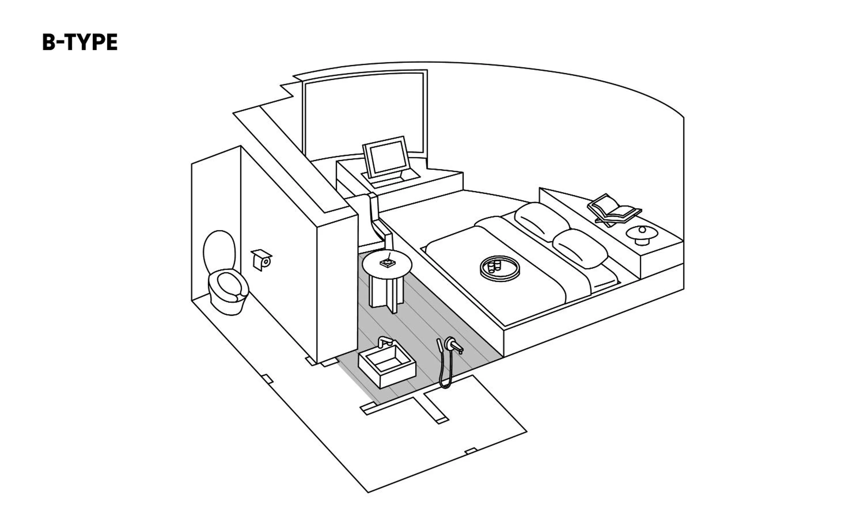 Floor plan in After Chapter Hotel Gwanganri