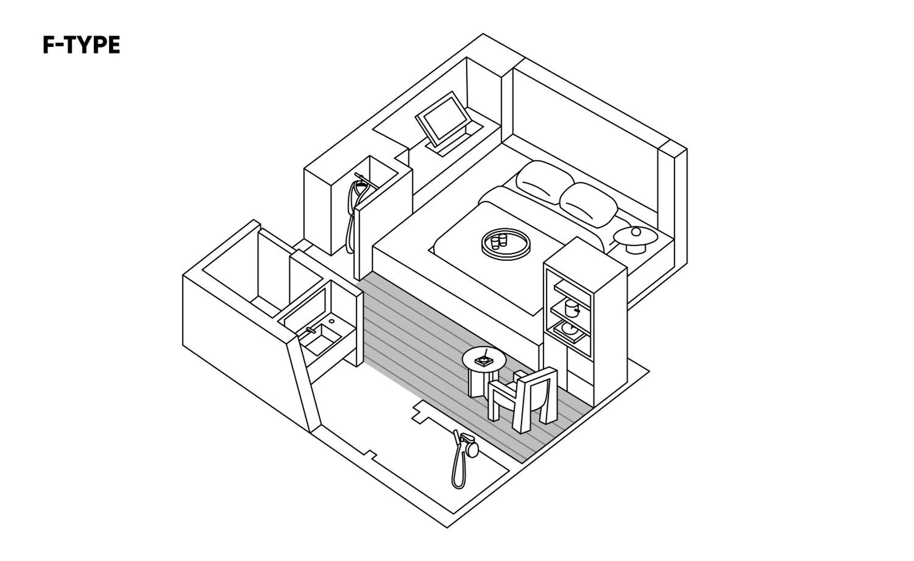 Floor plan in After Chapter Hotel Gwanganri