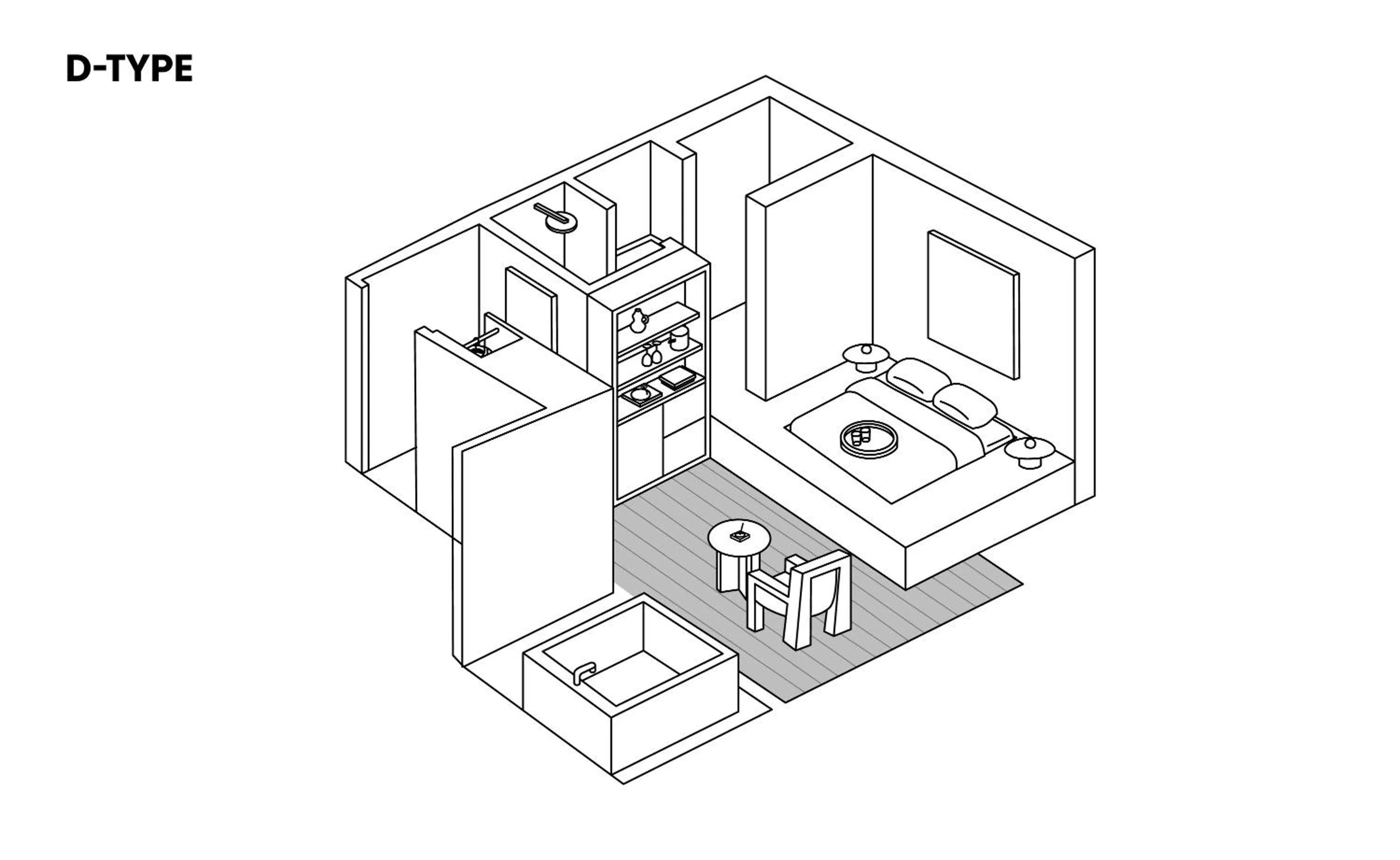 Floor plan in After Chapter Hotel Gwanganri
