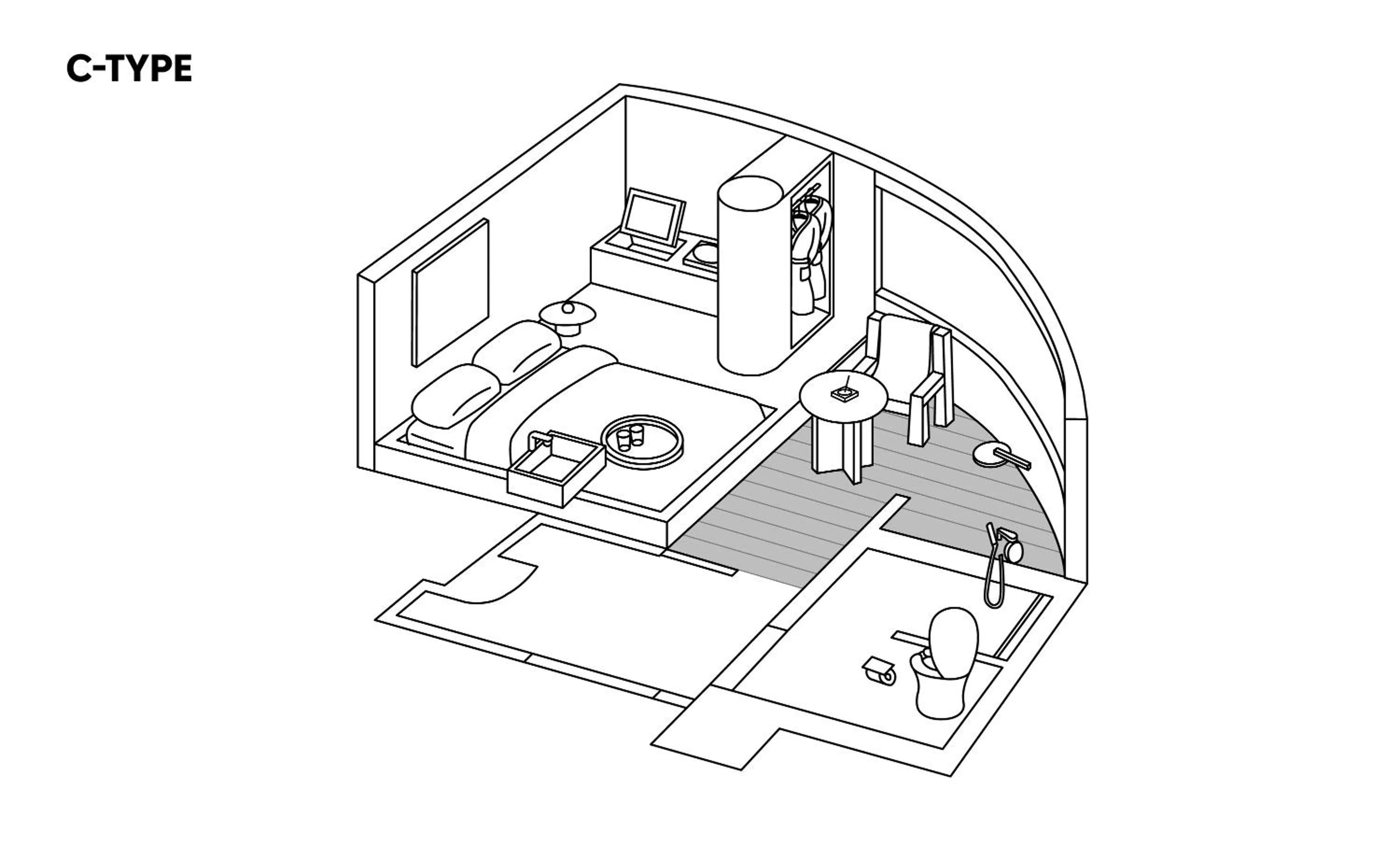 Floor plan in After Chapter Hotel Gwanganri