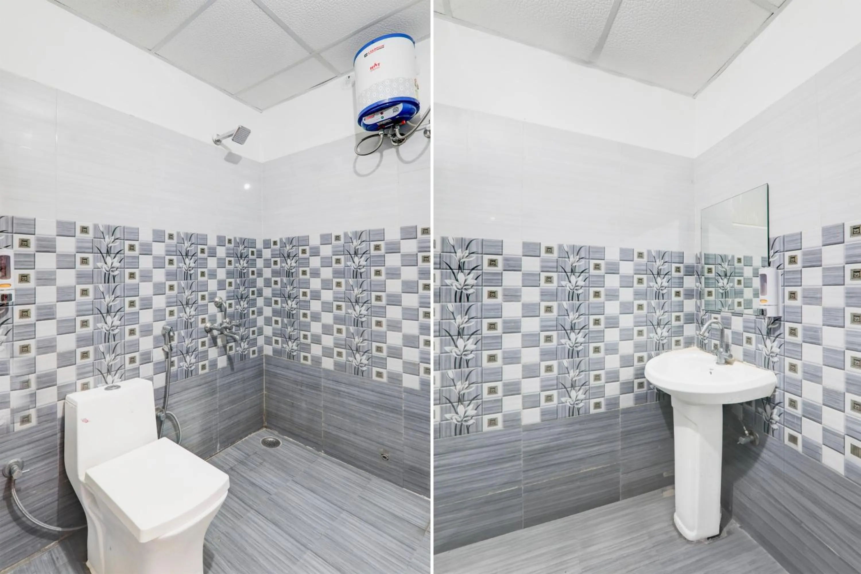 Bathroom in Super Hotel O BBD Lucknow Formerly 7th Heaven