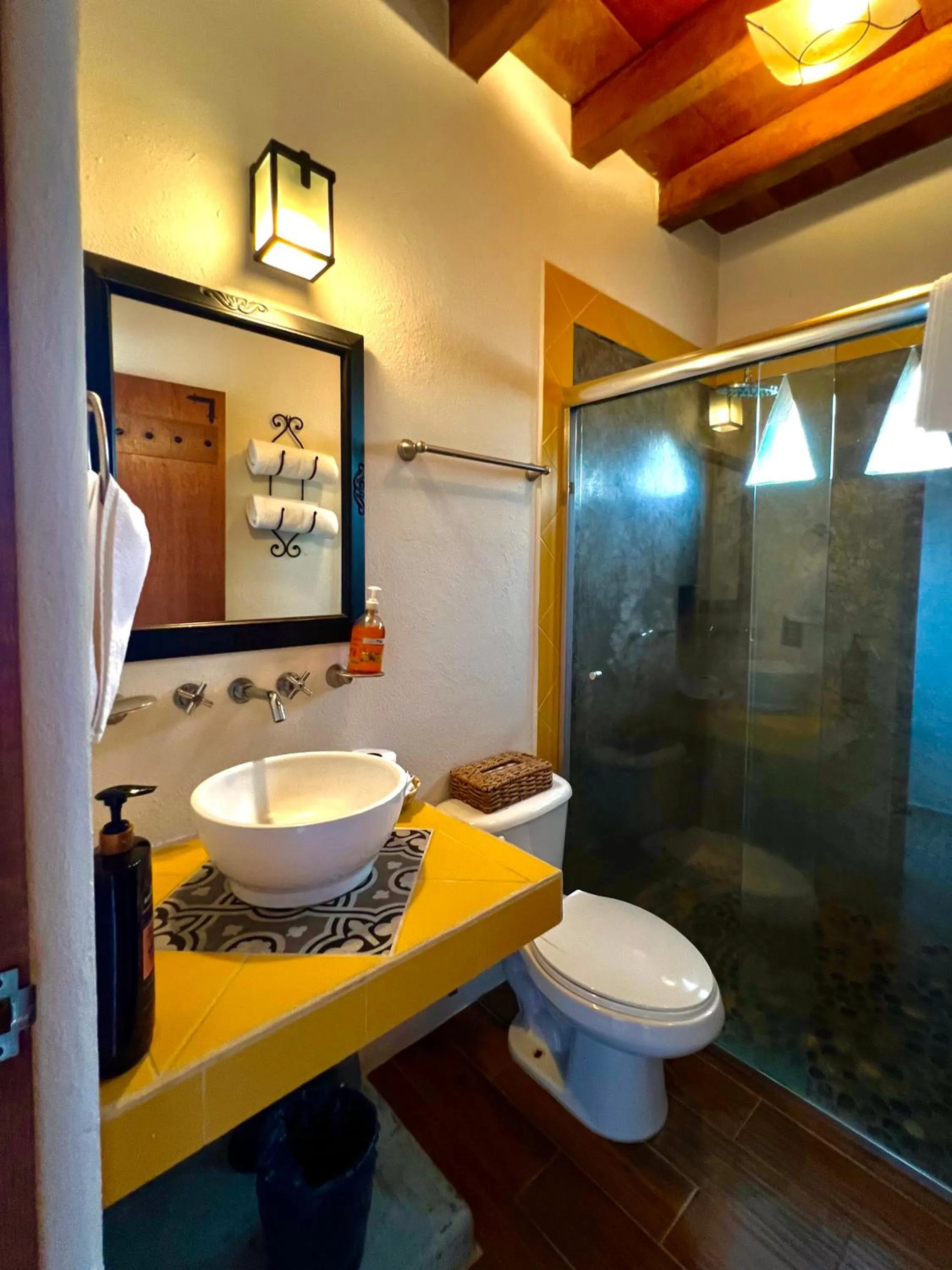 Shower in Hotel Casa Alvarada