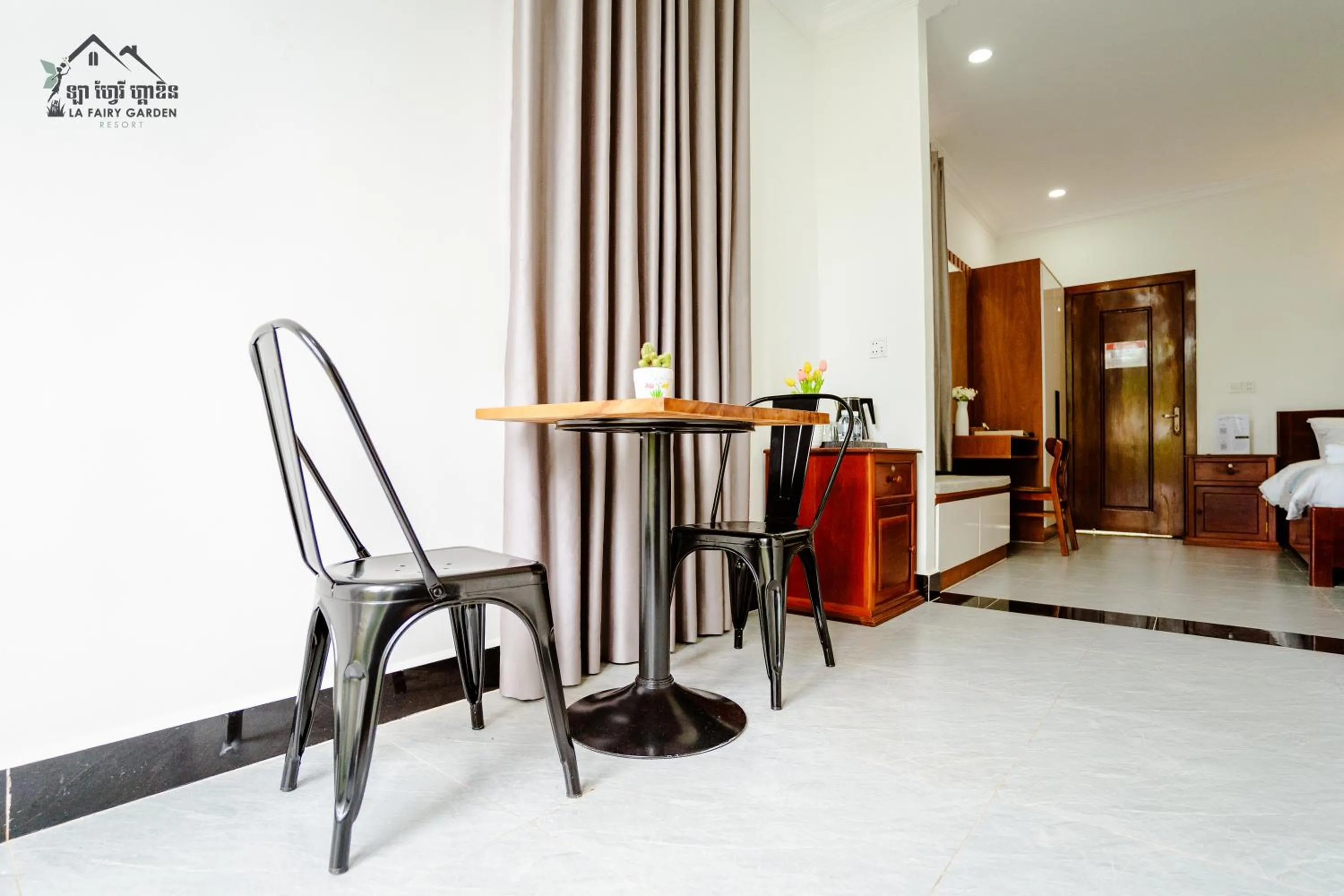 Seating area in La Fairy Garden Resort