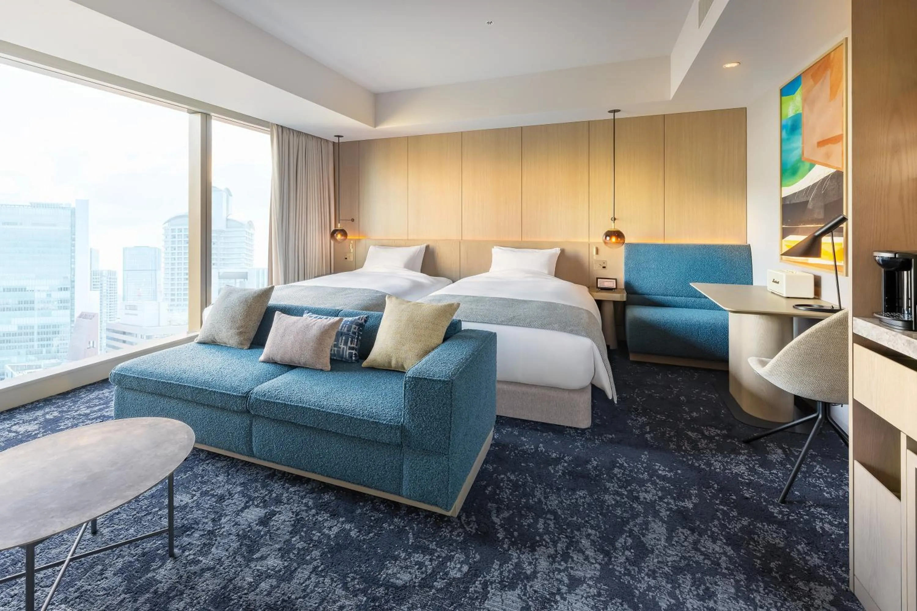 Photo of the whole room, Bed in Hotel Hankyu GRAN RESPIRE OSAKA