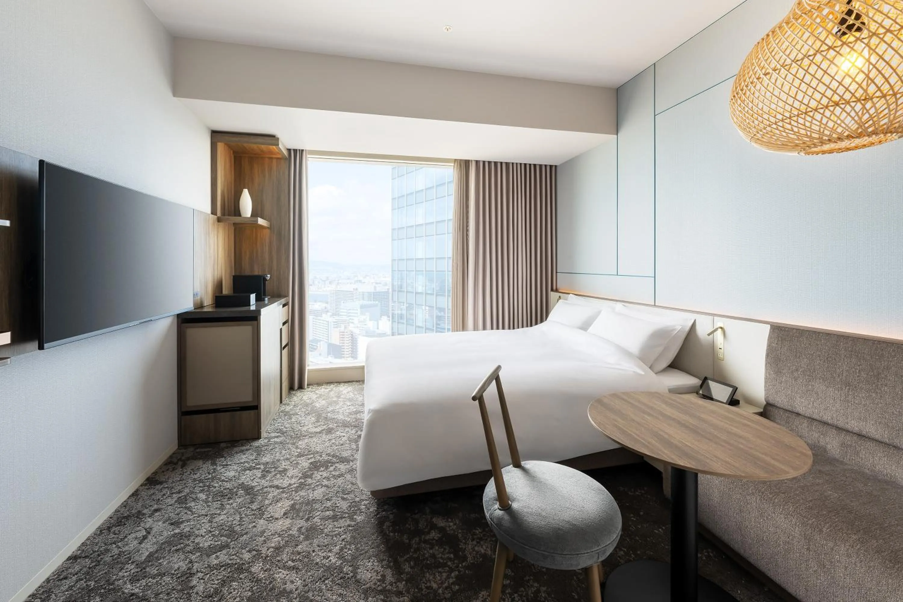 Photo of the whole room, Bed in Hotel Hankyu GRAN RESPIRE OSAKA