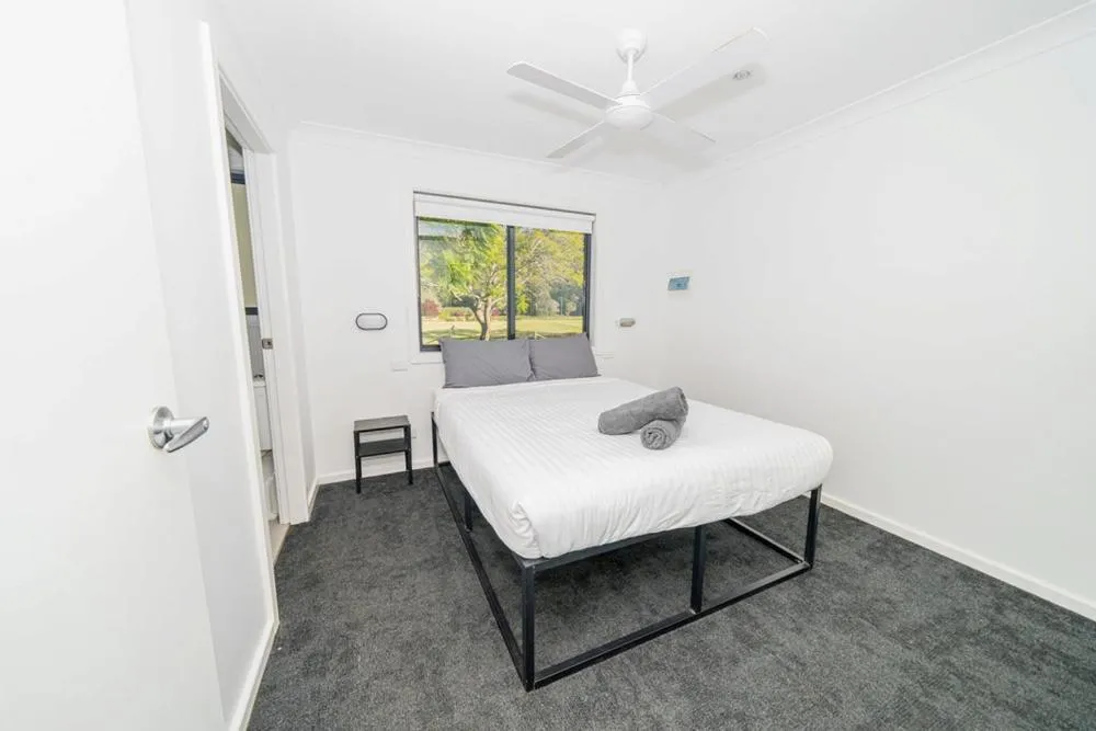 Bed in Del Rio Riverside Resort