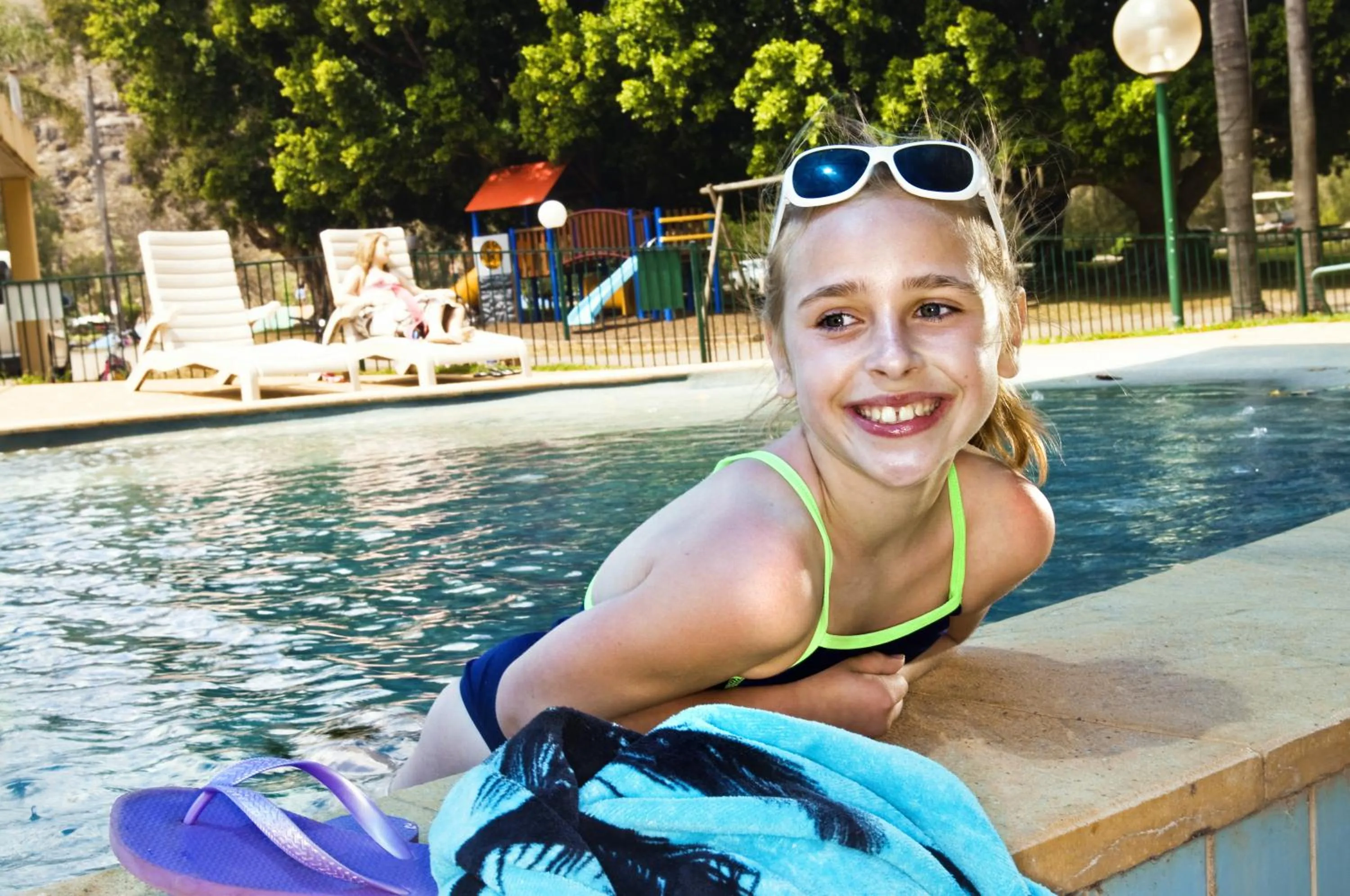 Swimming pool in Del Rio Riverside Resort