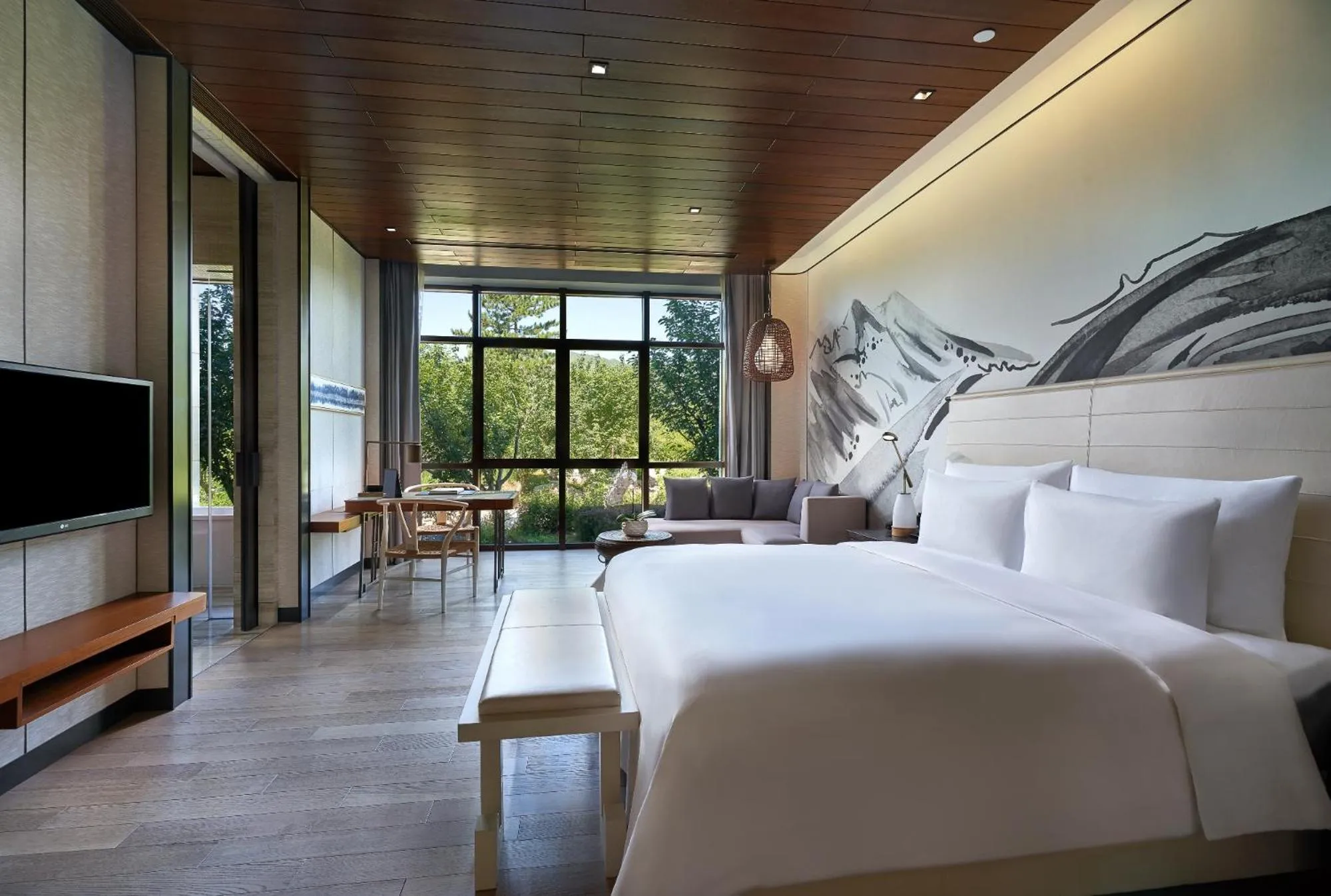 Bedroom, Bed in Yanqi Hotel, Managed by Kempinski