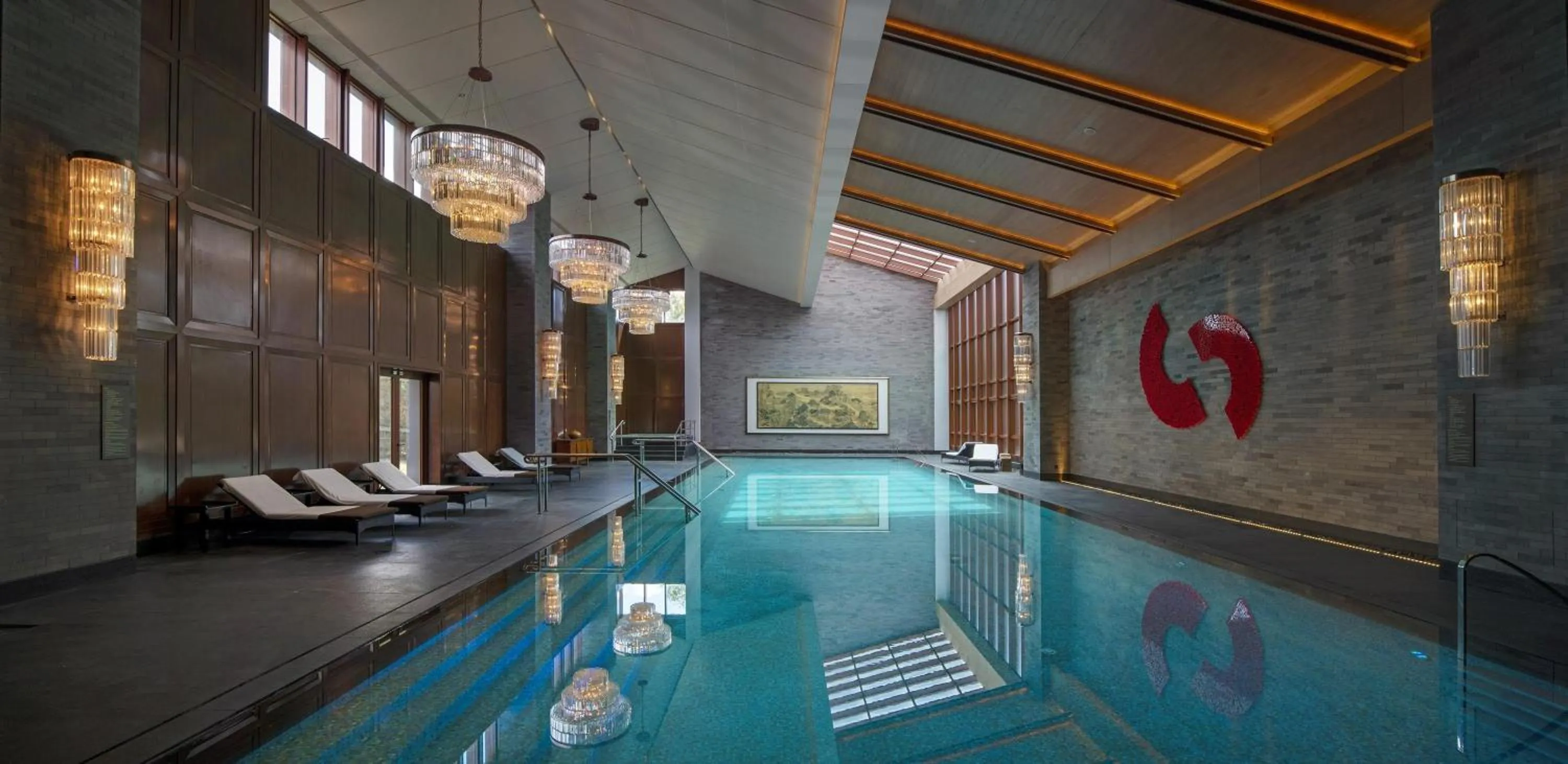 Pool view in Yanqi Hotel, Managed by Kempinski