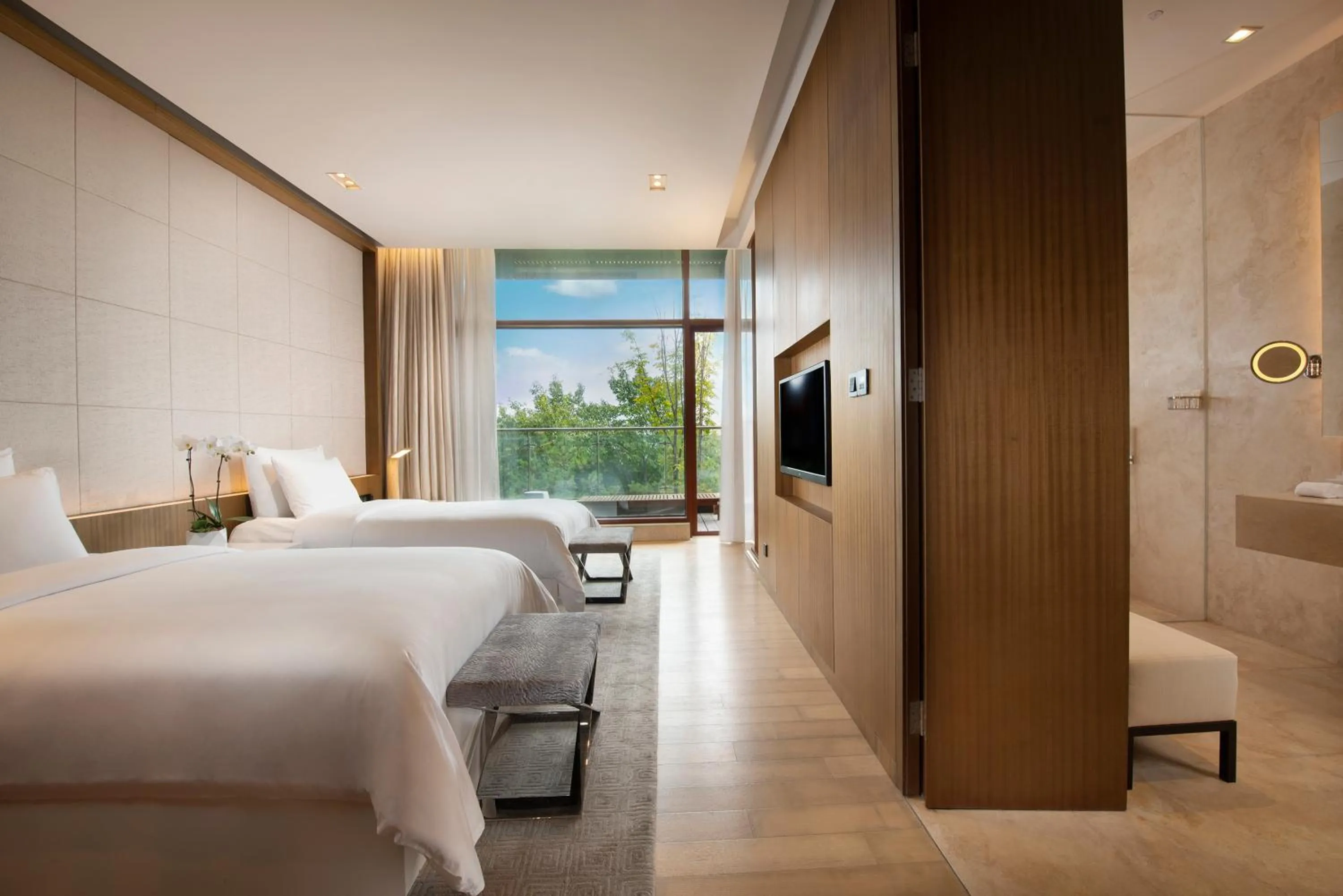 Bedroom, Bed in Yanqi Hotel, Managed by Kempinski