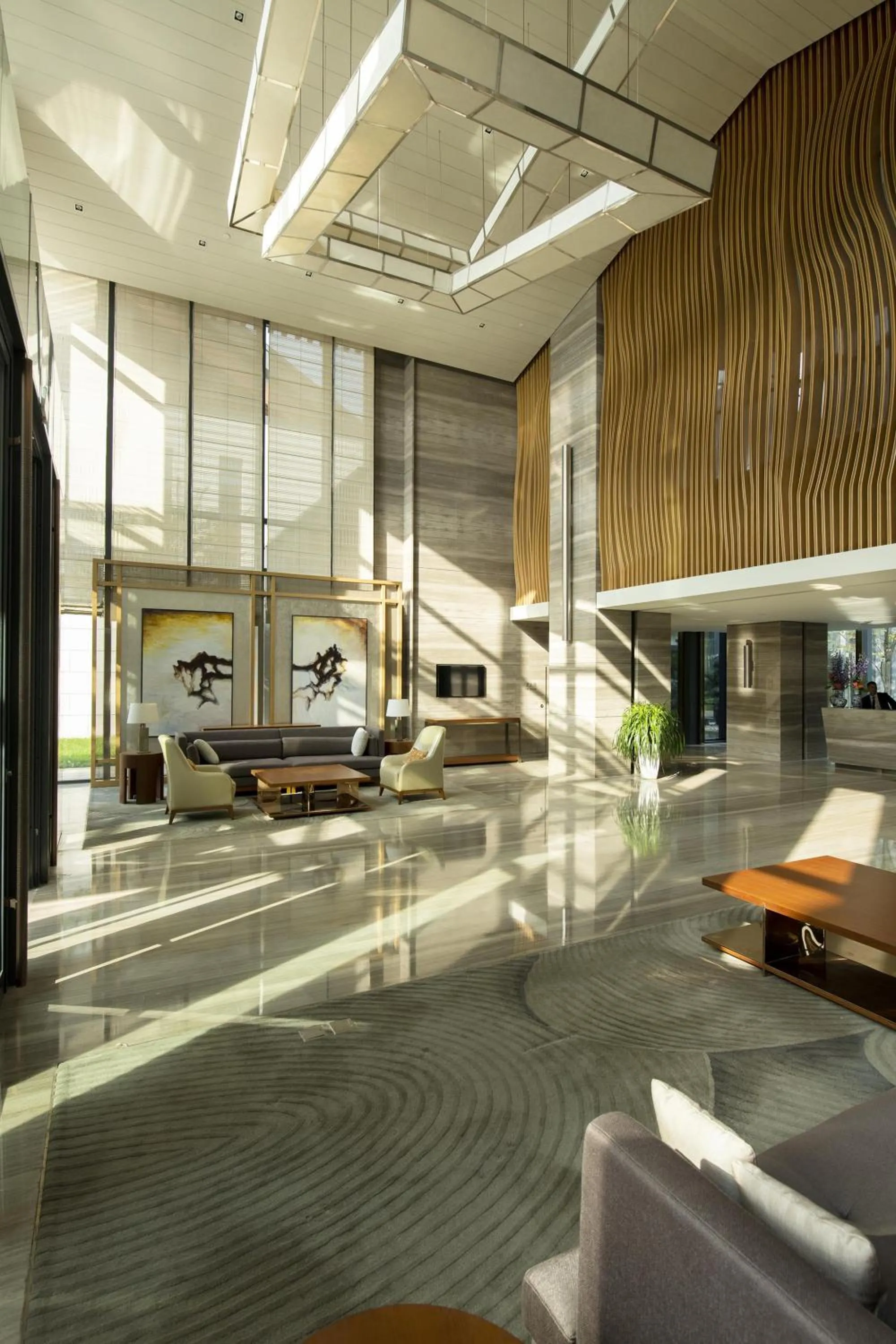 Lobby or reception in Yanqi Hotel, Managed by Kempinski
