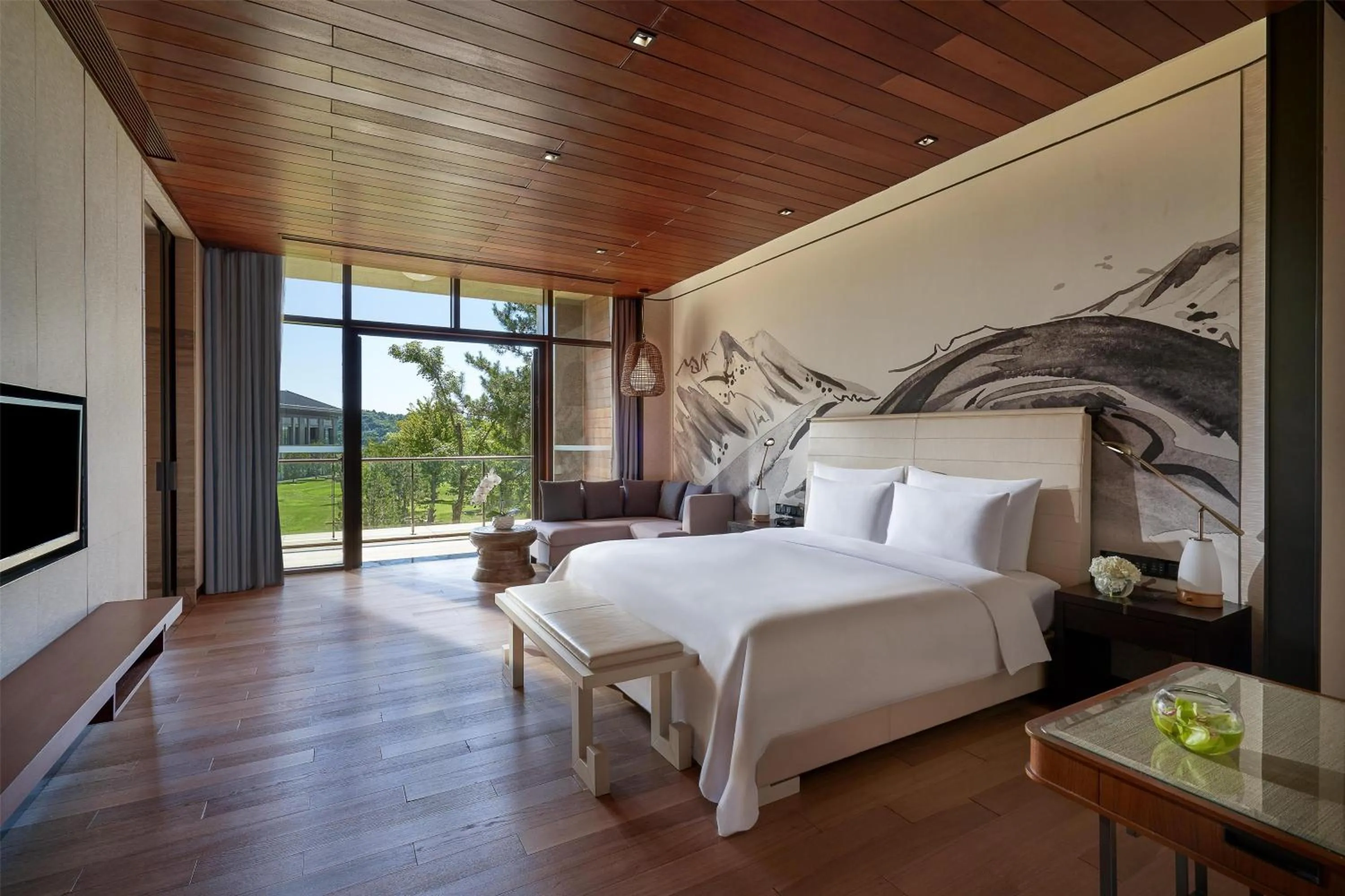 Bedroom, Bed in Yanqi Hotel, Managed by Kempinski