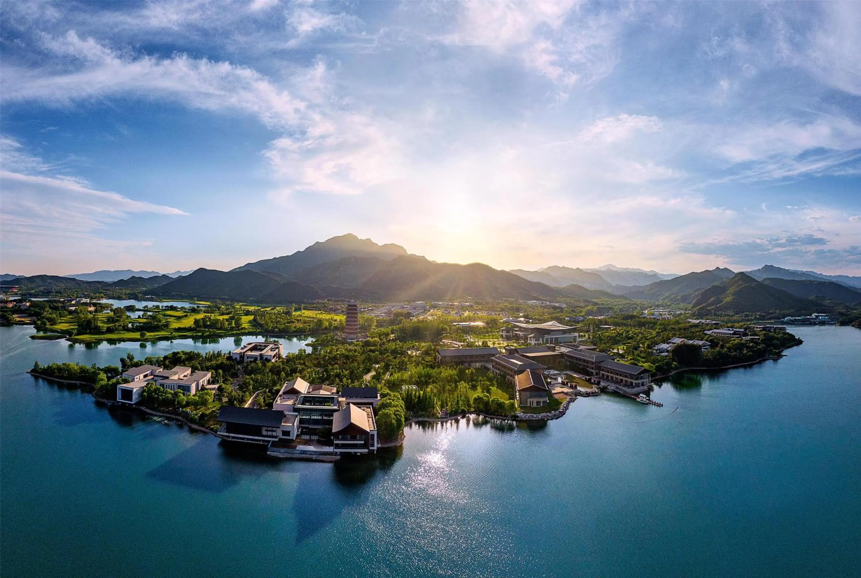 Property building in Yanqi Hotel, Managed by Kempinski