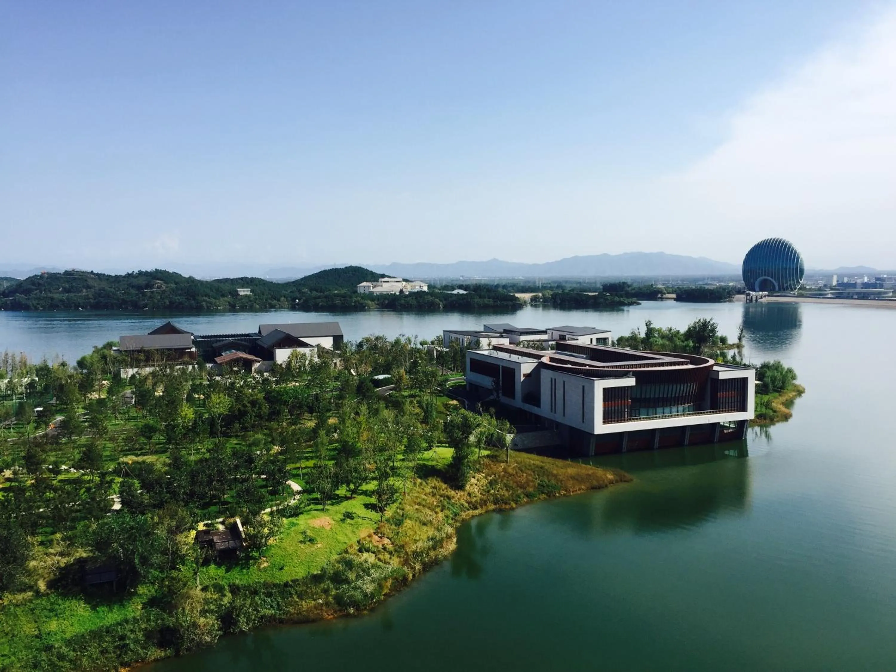 Property building in Yanqi Hotel, Managed by Kempinski