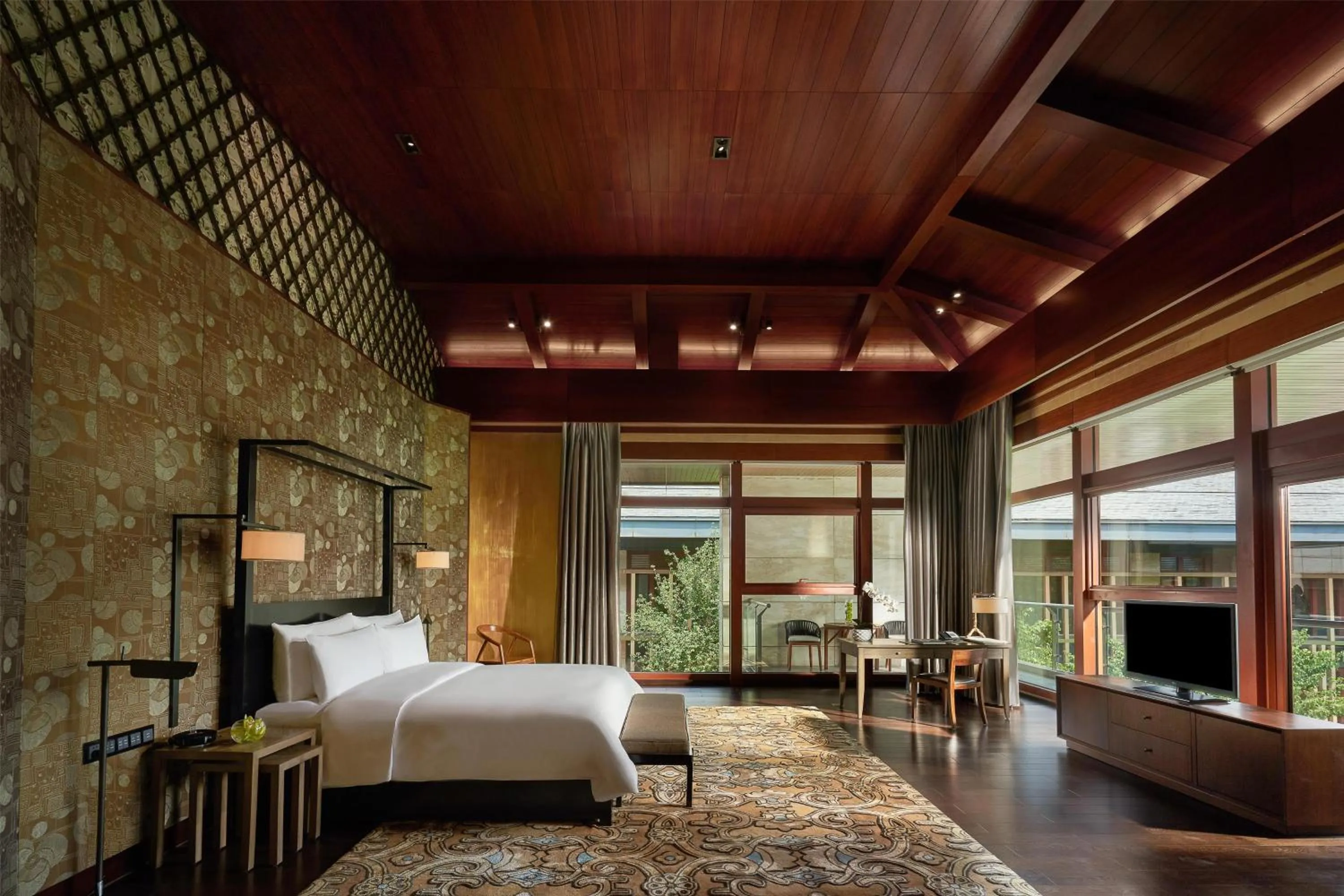 Bedroom, Bed in Yanqi Hotel, Managed by Kempinski