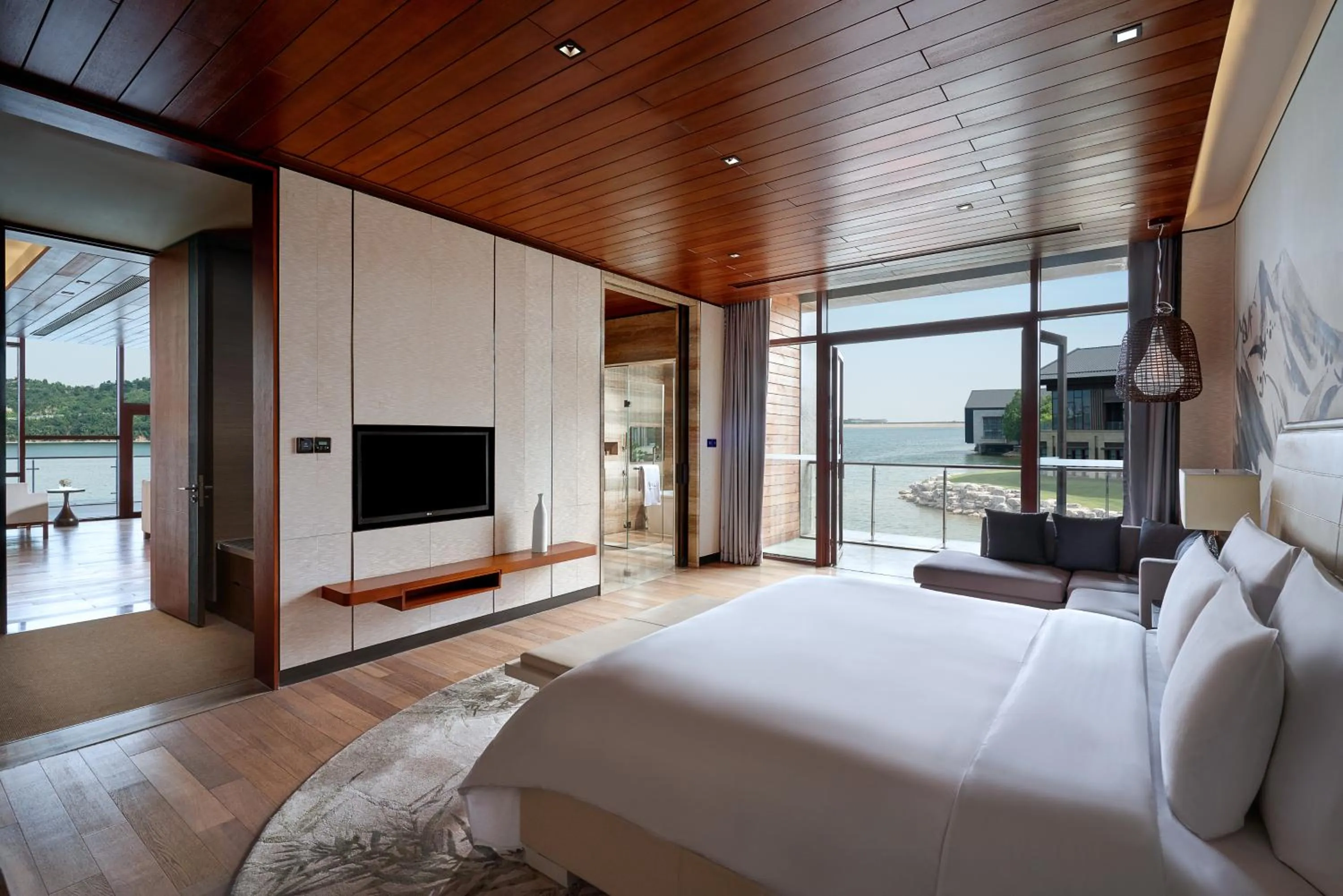 Bedroom, Bed in Yanqi Hotel, Managed by Kempinski