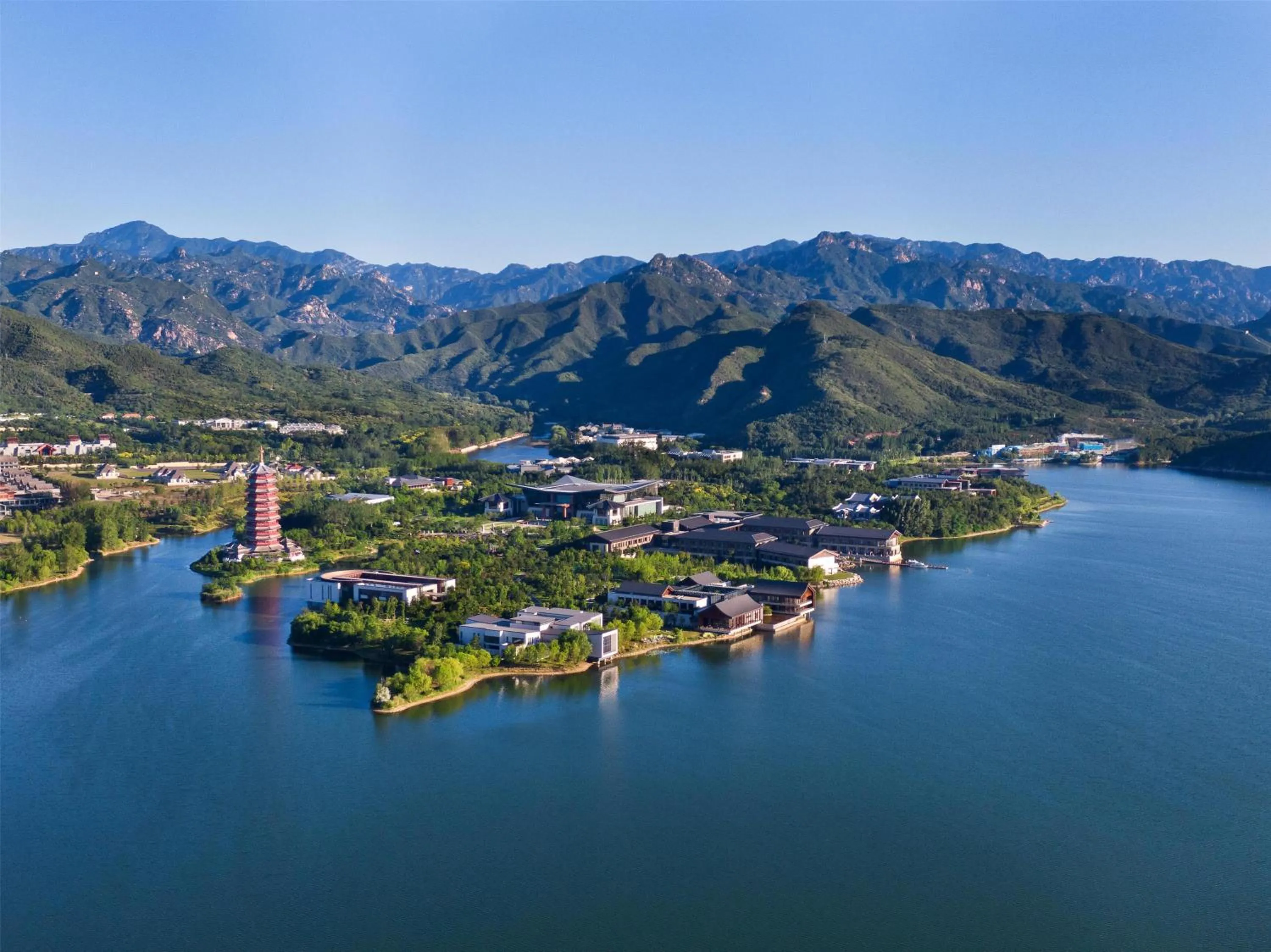 Property building in Yanqi Hotel, Managed by Kempinski