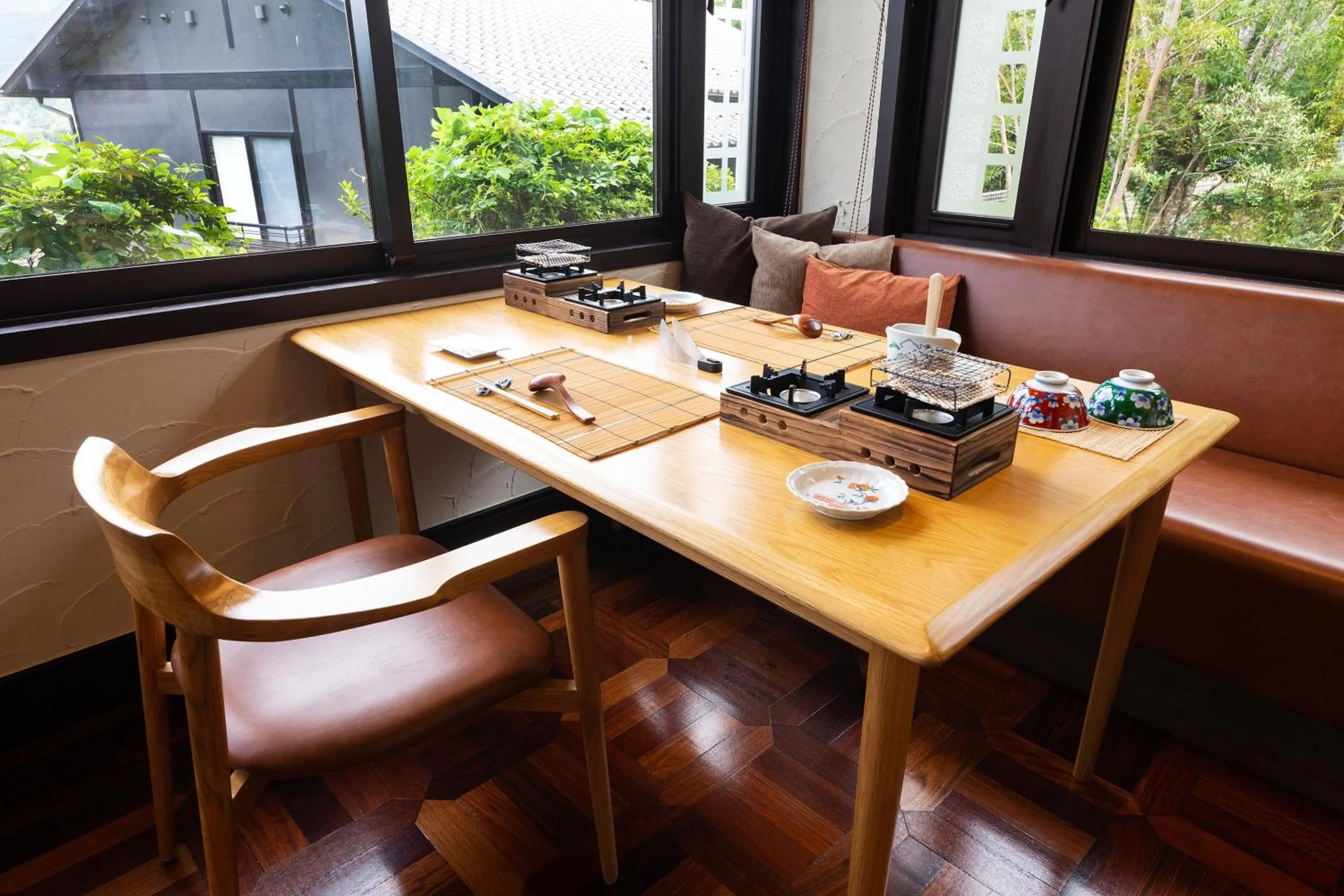 Dining area in Yufudake Ichibo no Yado Kirara