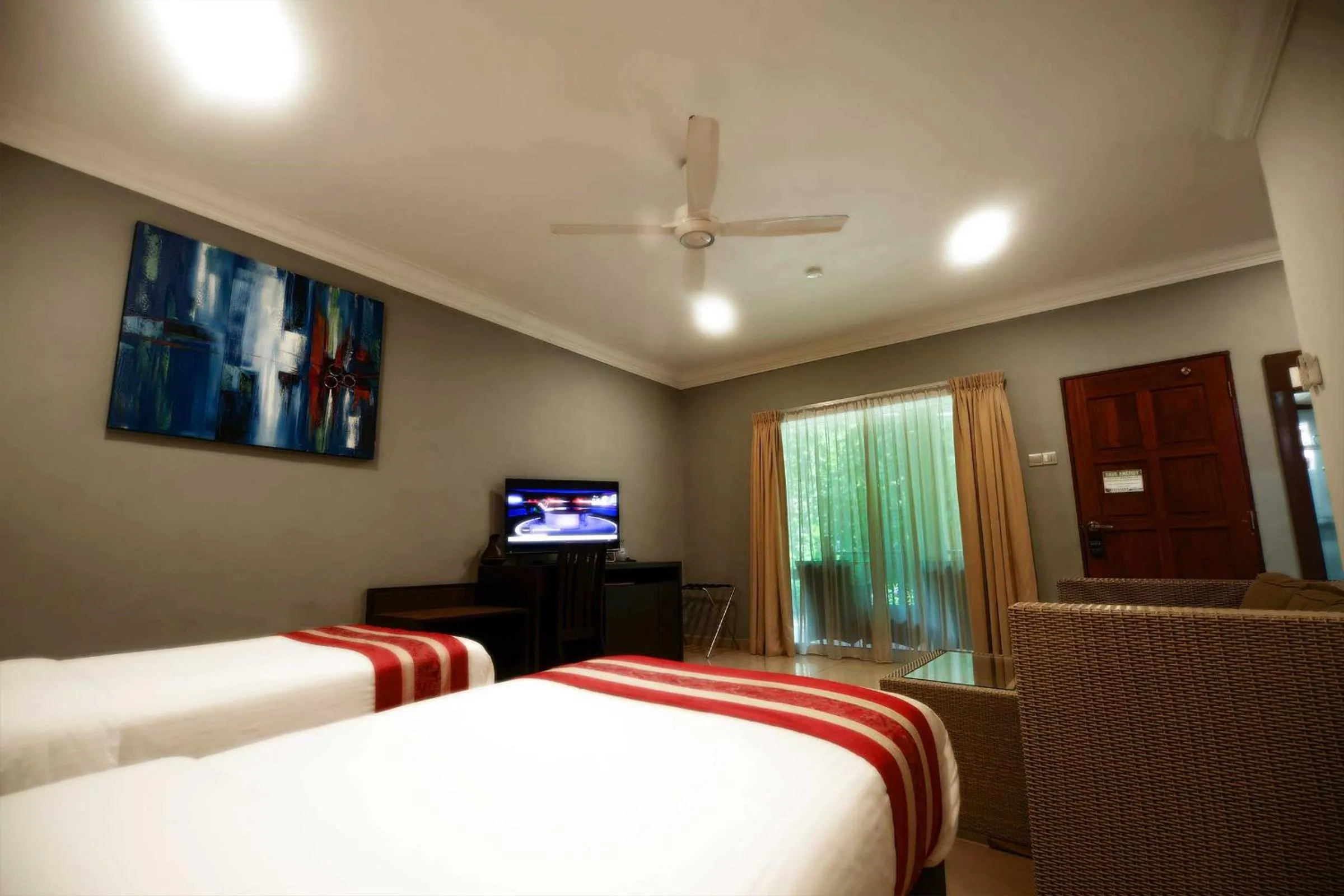 Bed in Tioman Dive Resort