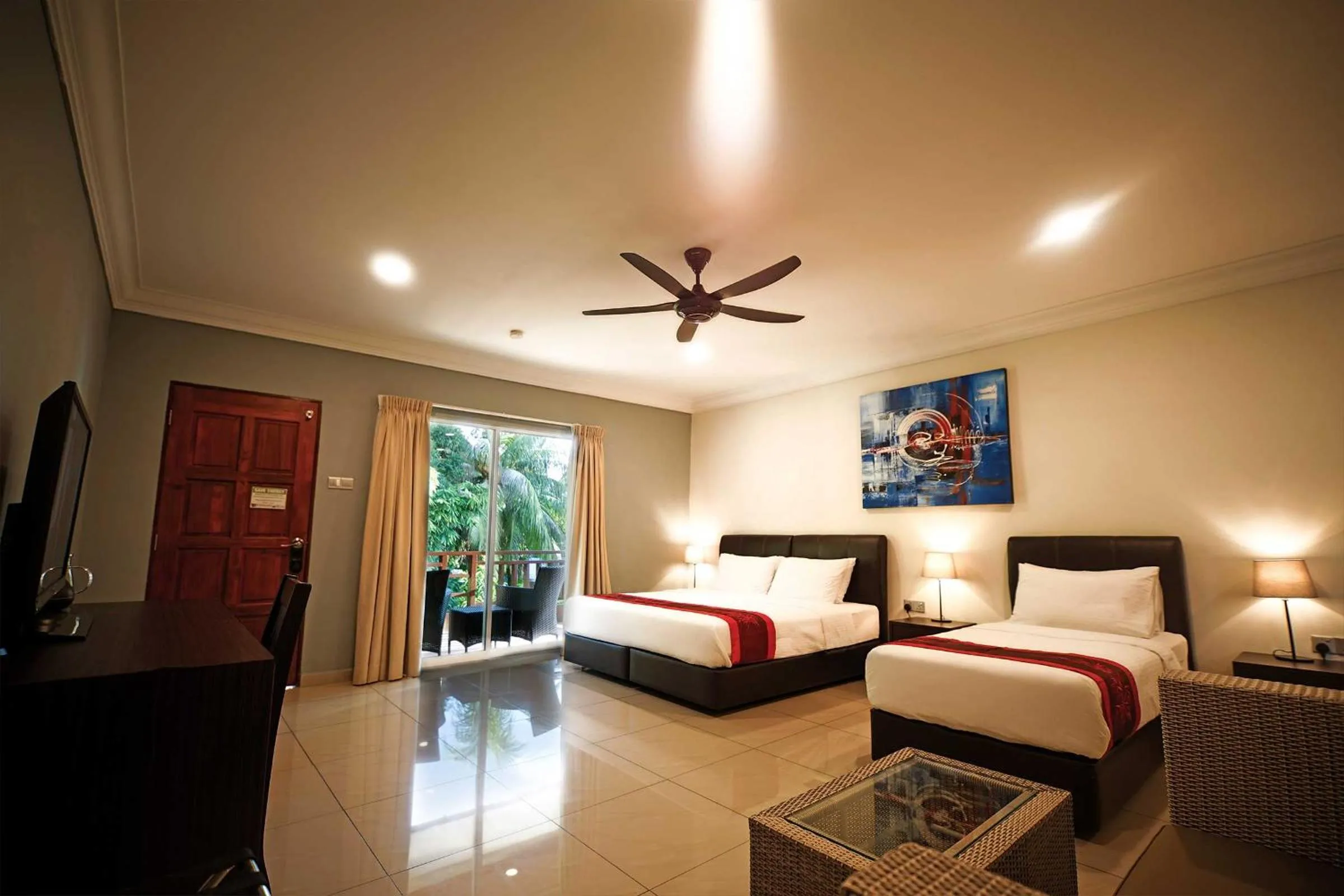 Bed in Tioman Dive Resort