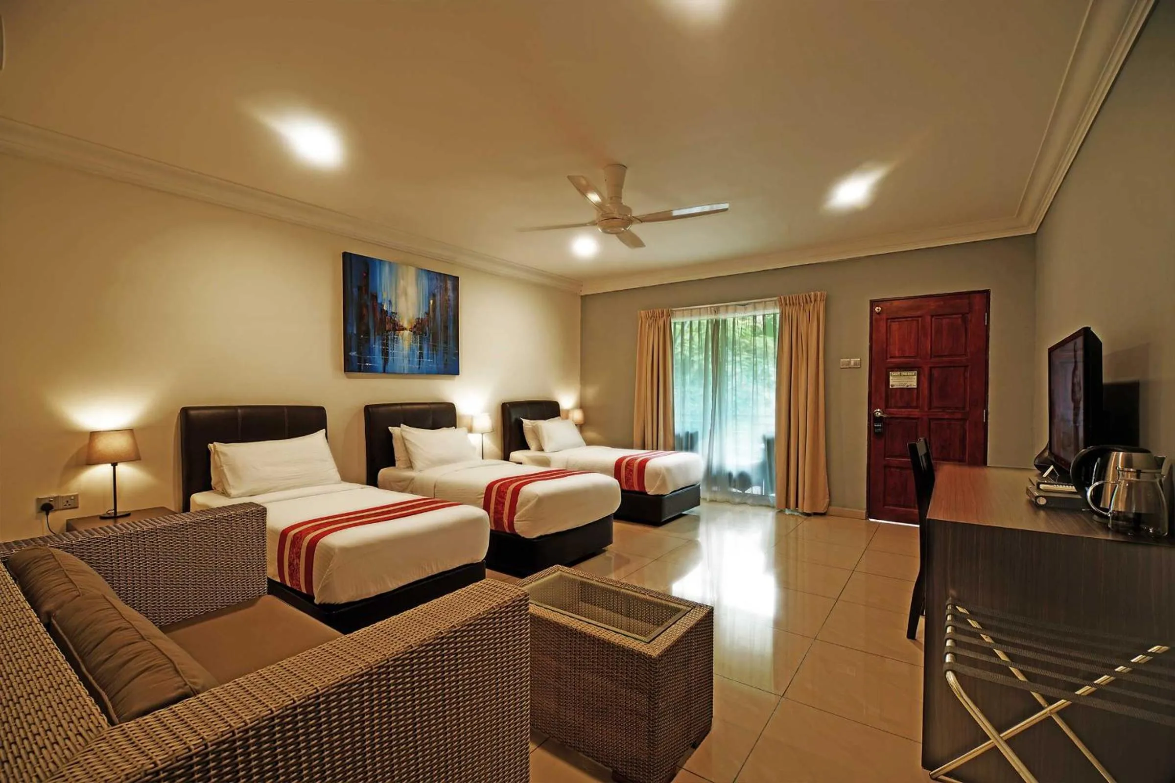 Bed in Tioman Dive Resort