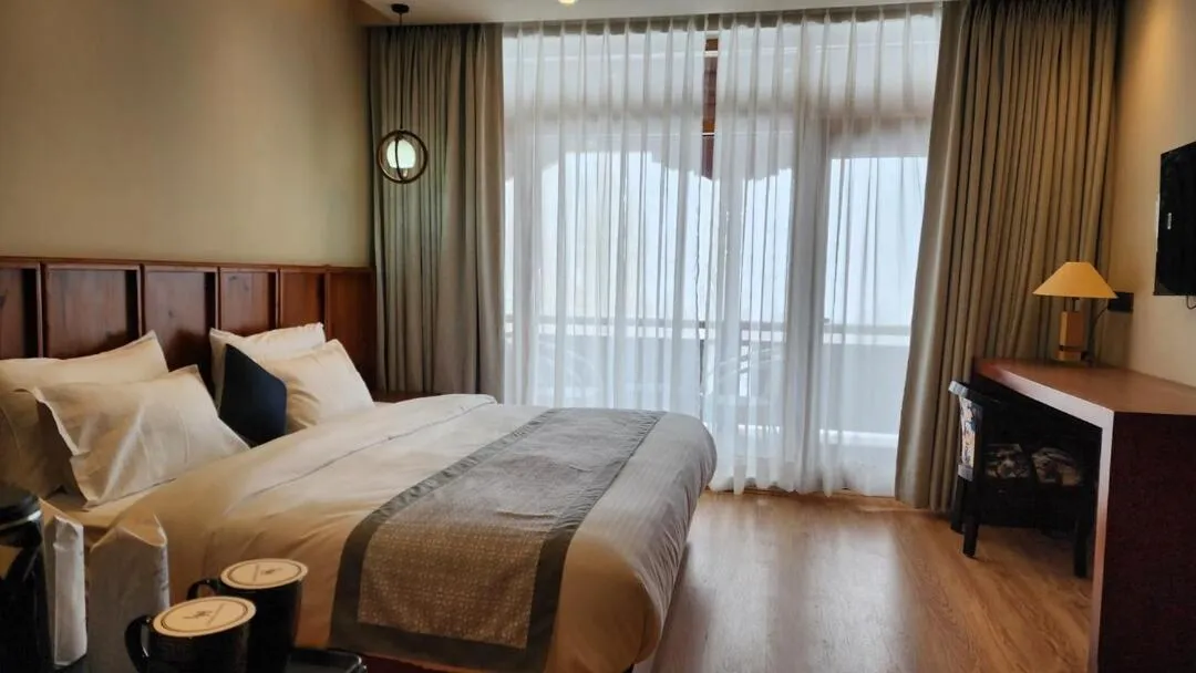 Bed in Hotel Ladakh Heights