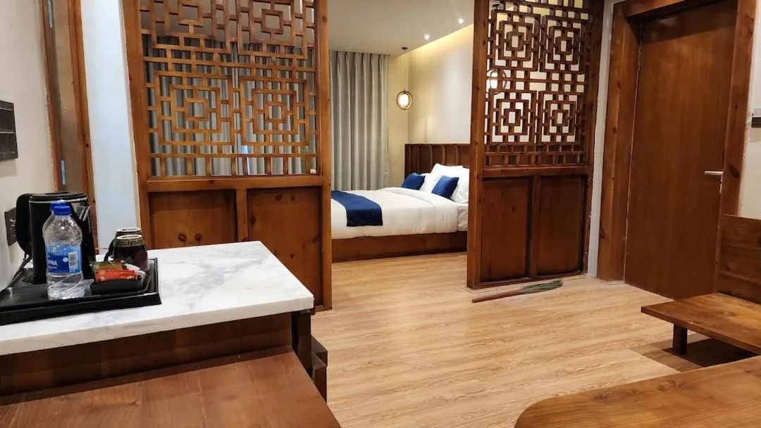 Bed in Hotel Ladakh Heights