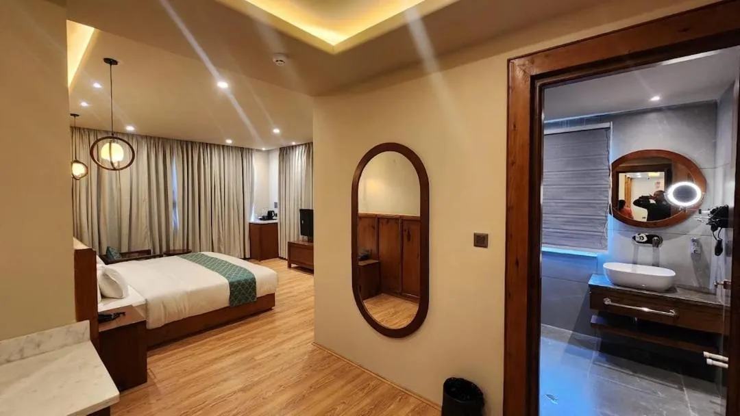 Bed in Hotel Ladakh Heights